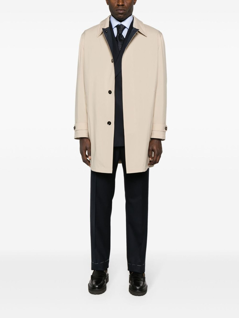 Brioni single-breasted mid-length parka outlook