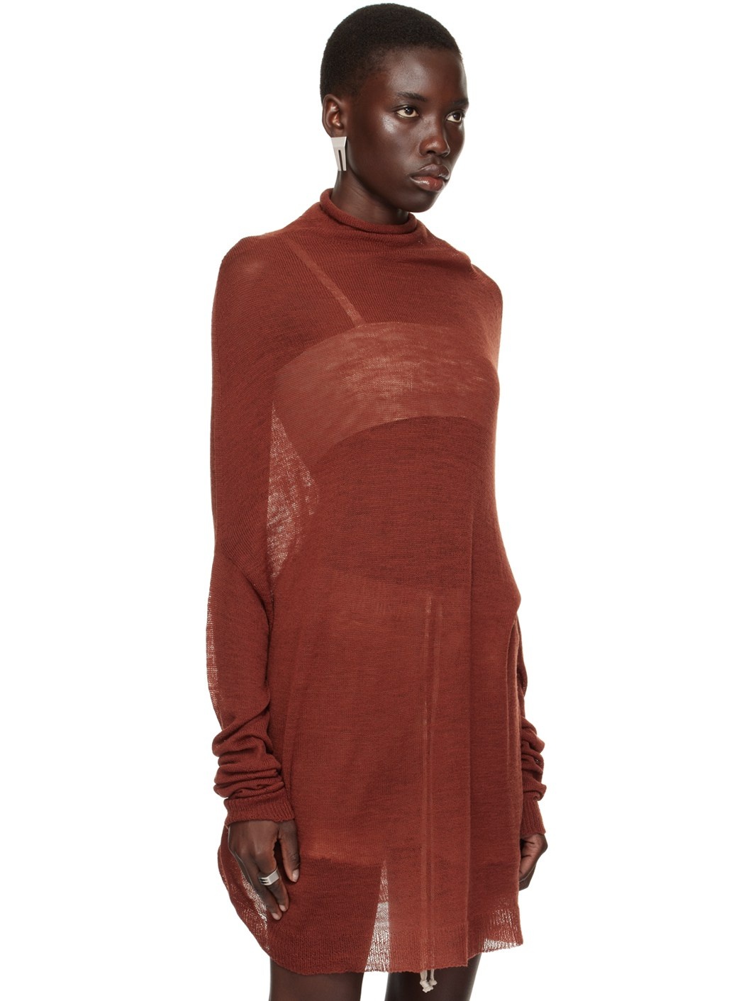 Burgundy Shroud Turtleneck - 4