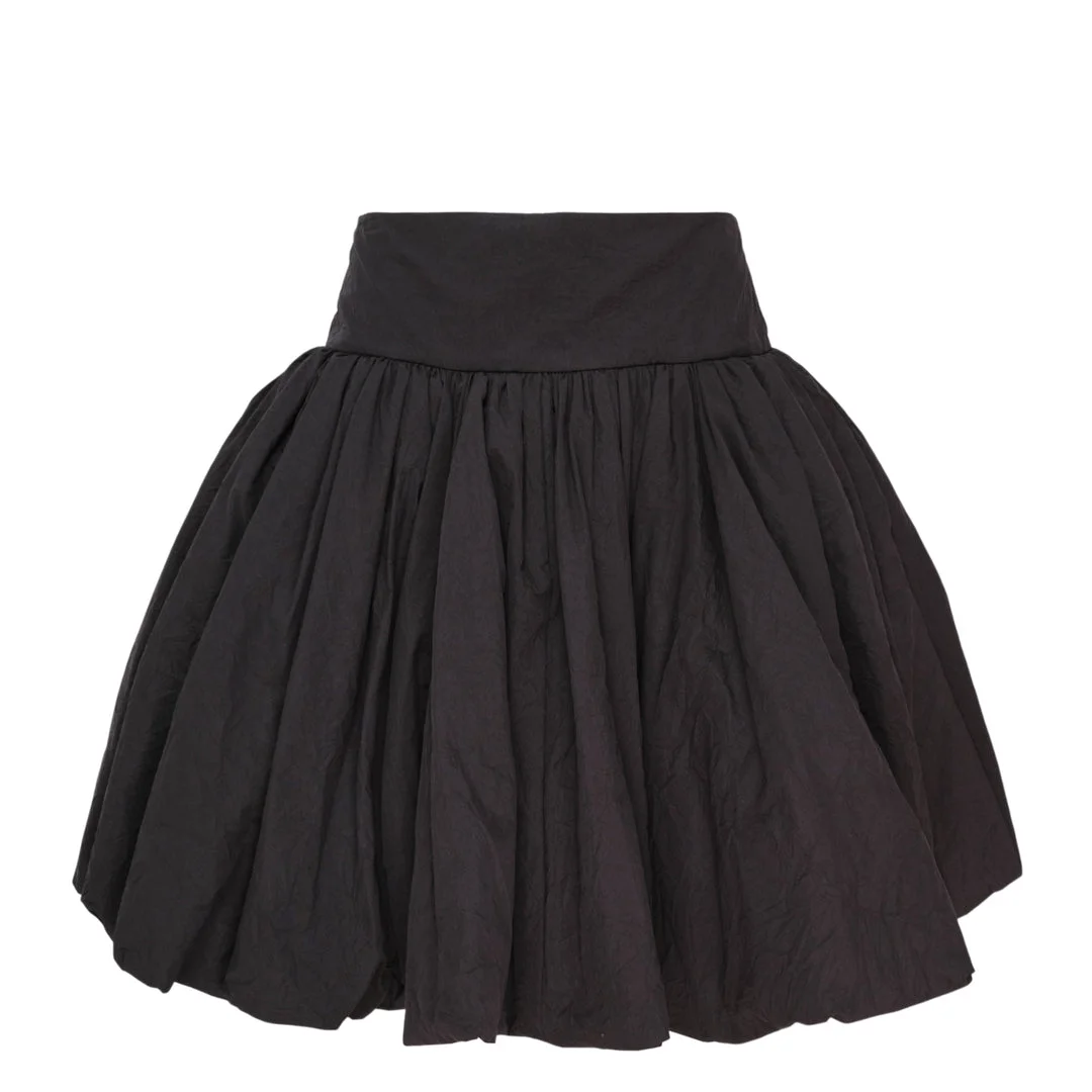 Black Balloon Volume Skirt - 1
