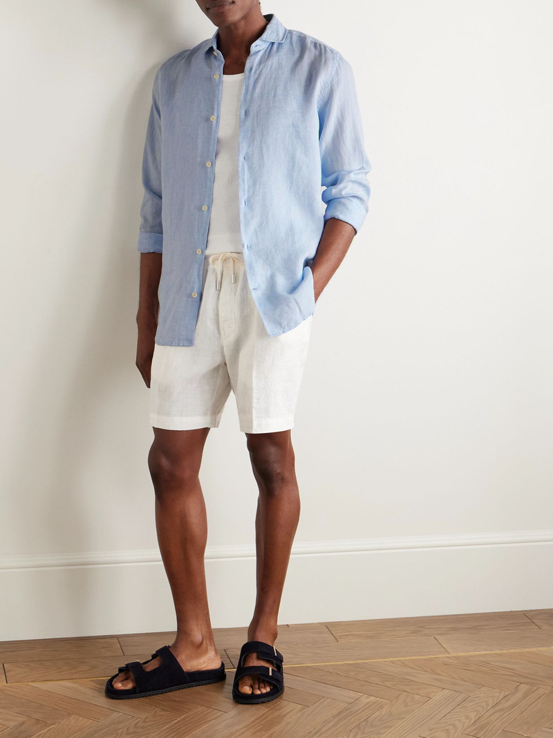 FRESCOBOL CARIOCA Linen Shirt Blue outlook