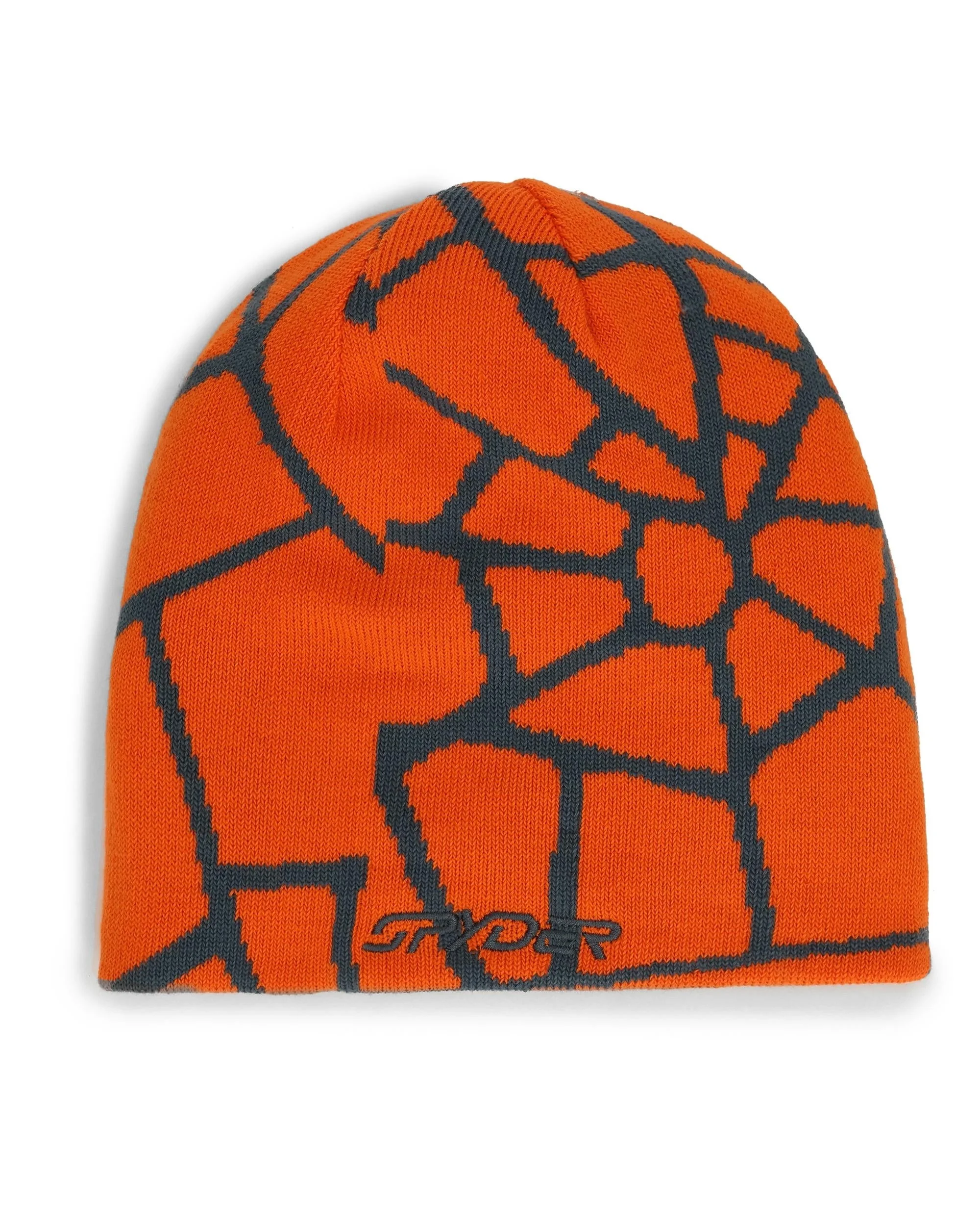 Mens Reversible Web Beanie - Slate Blue - 1