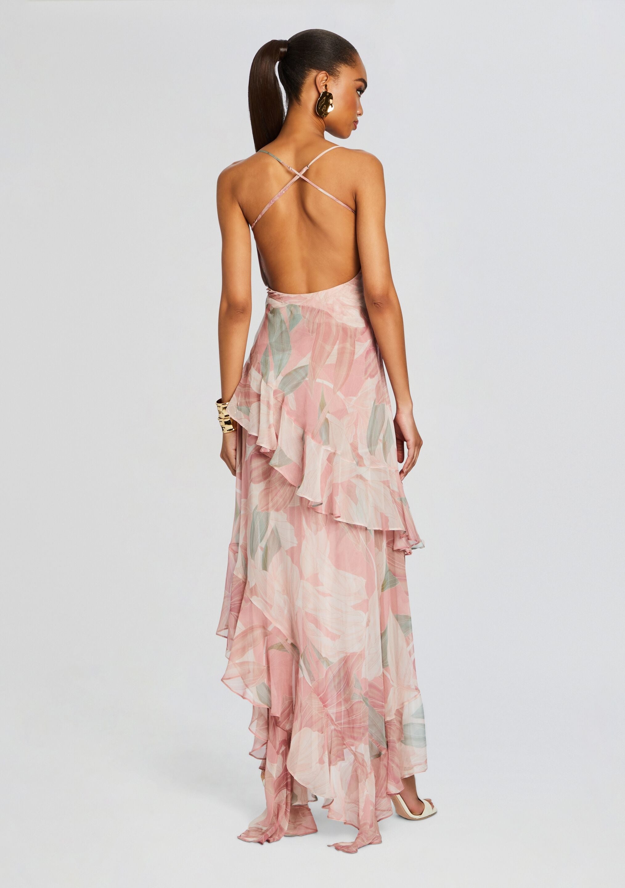 SAMARA SILK CHIFFON DRESS - 4