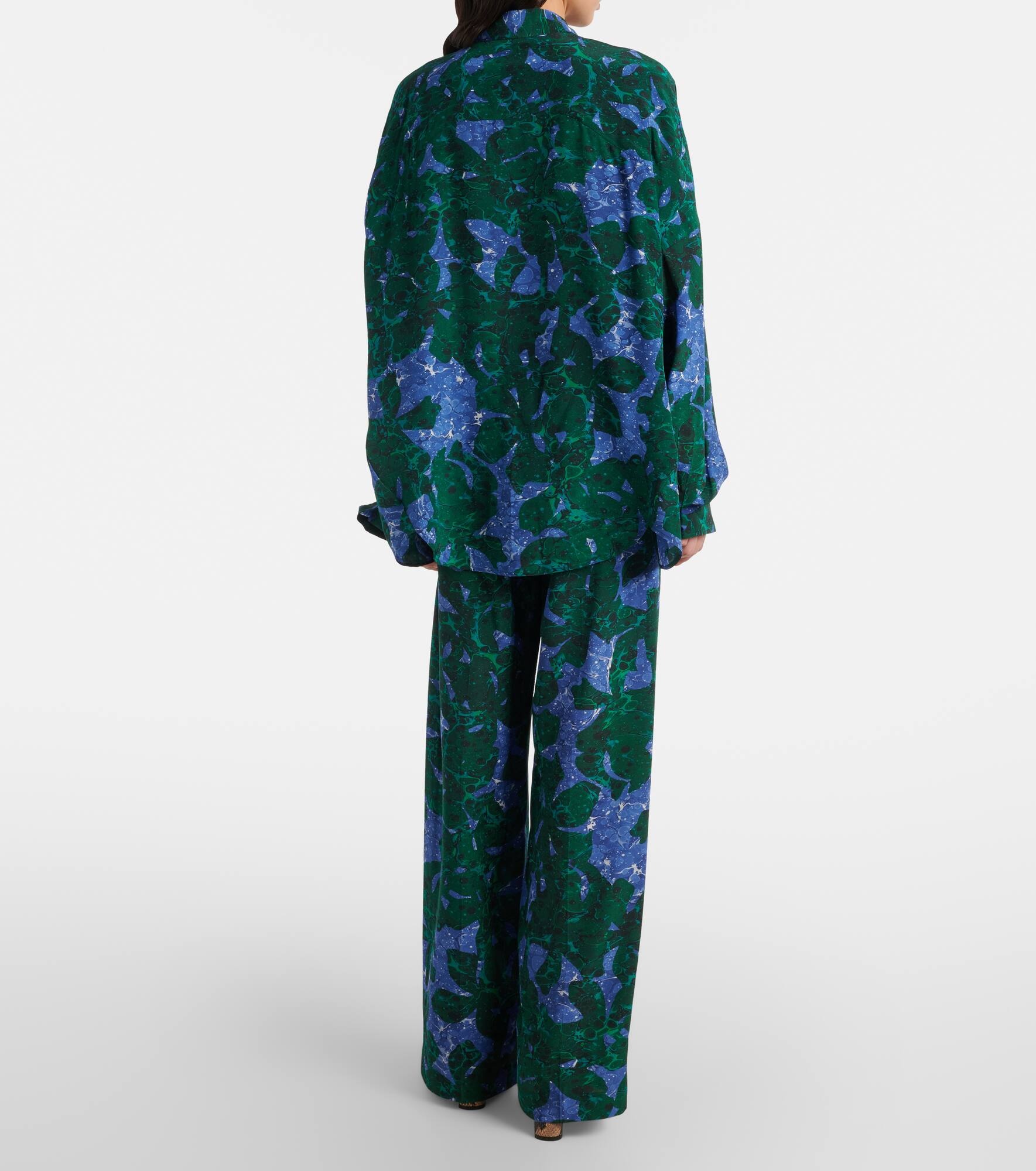 Printed silk shirt - 3