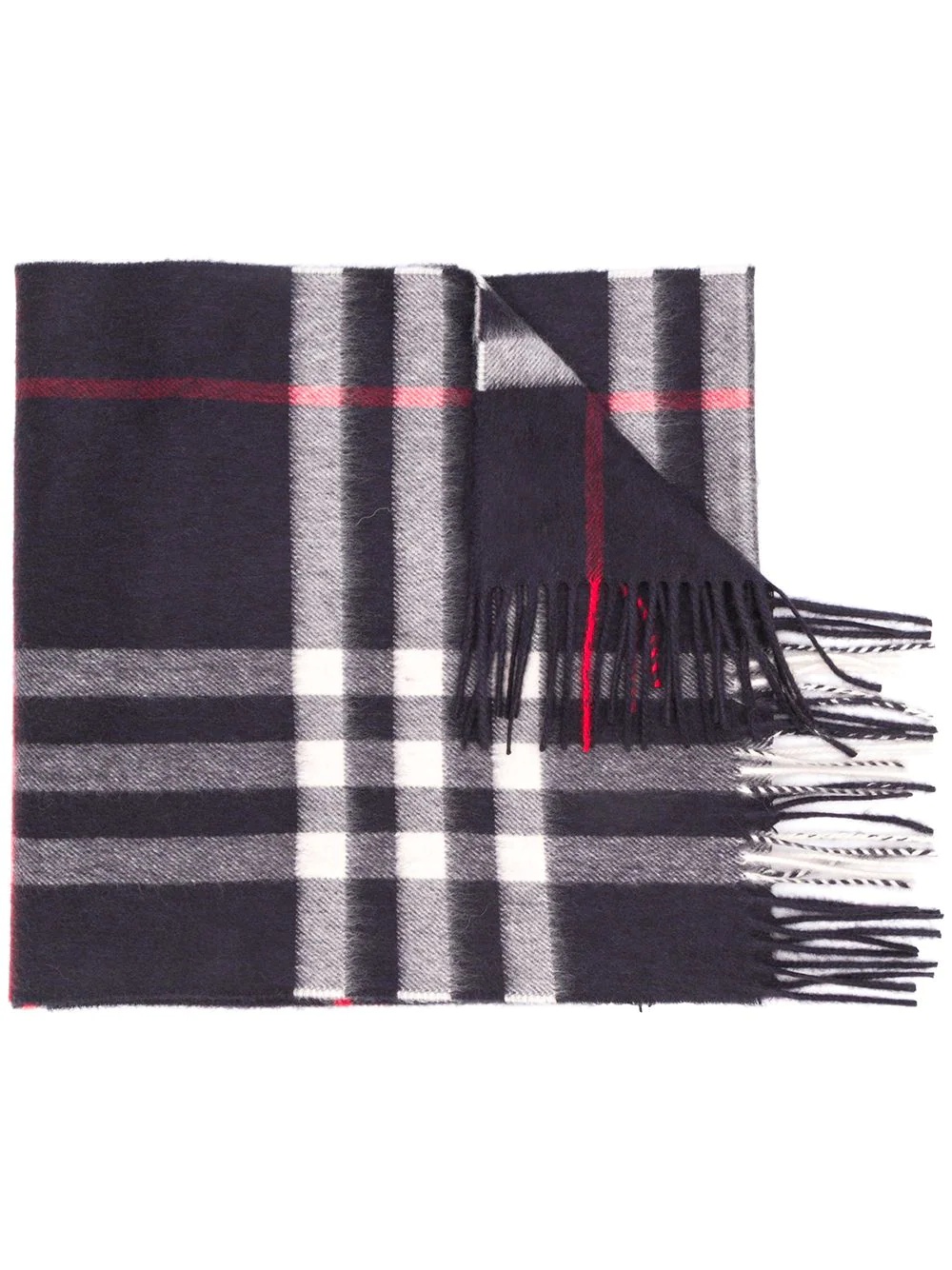 classic check cashmere scarf - 1