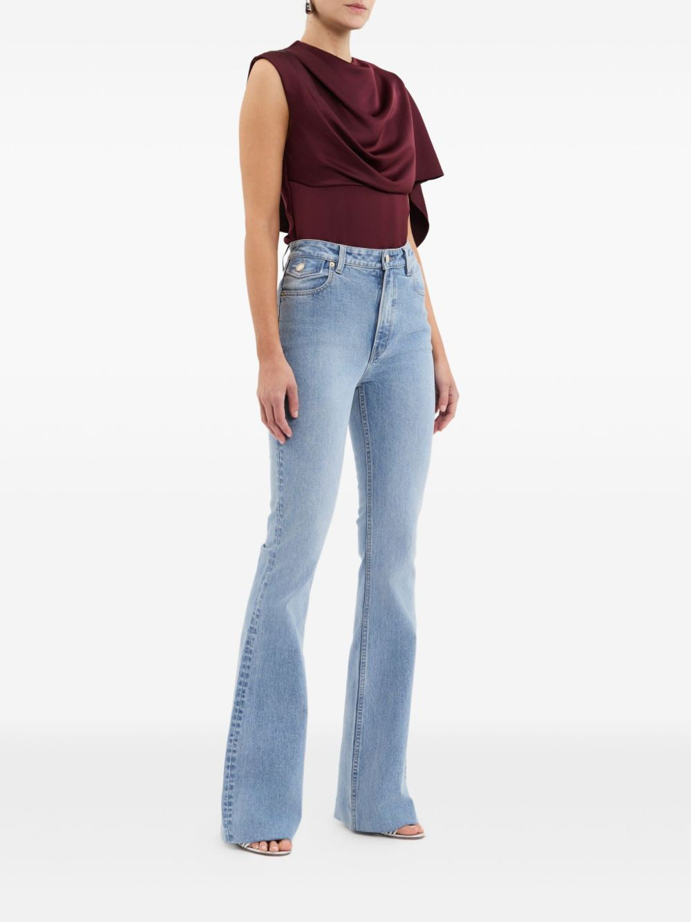 Avalon draped one-shoulder top - 3