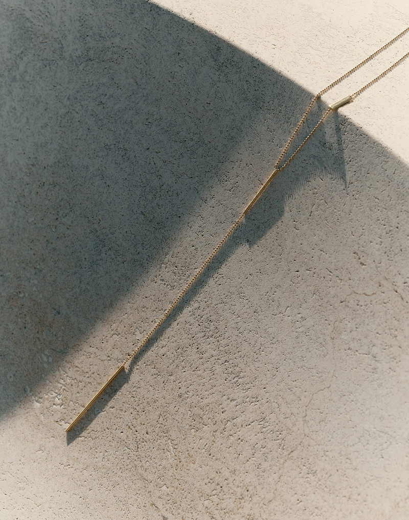 Brunello Cucinelli 18k Gold necklace with 0.015ct Diamond outlook