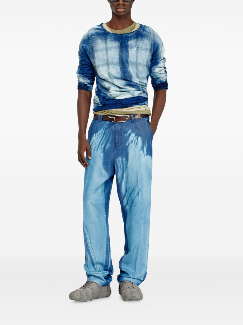 Diesel T-Anton check-pattern T-shirt outlook