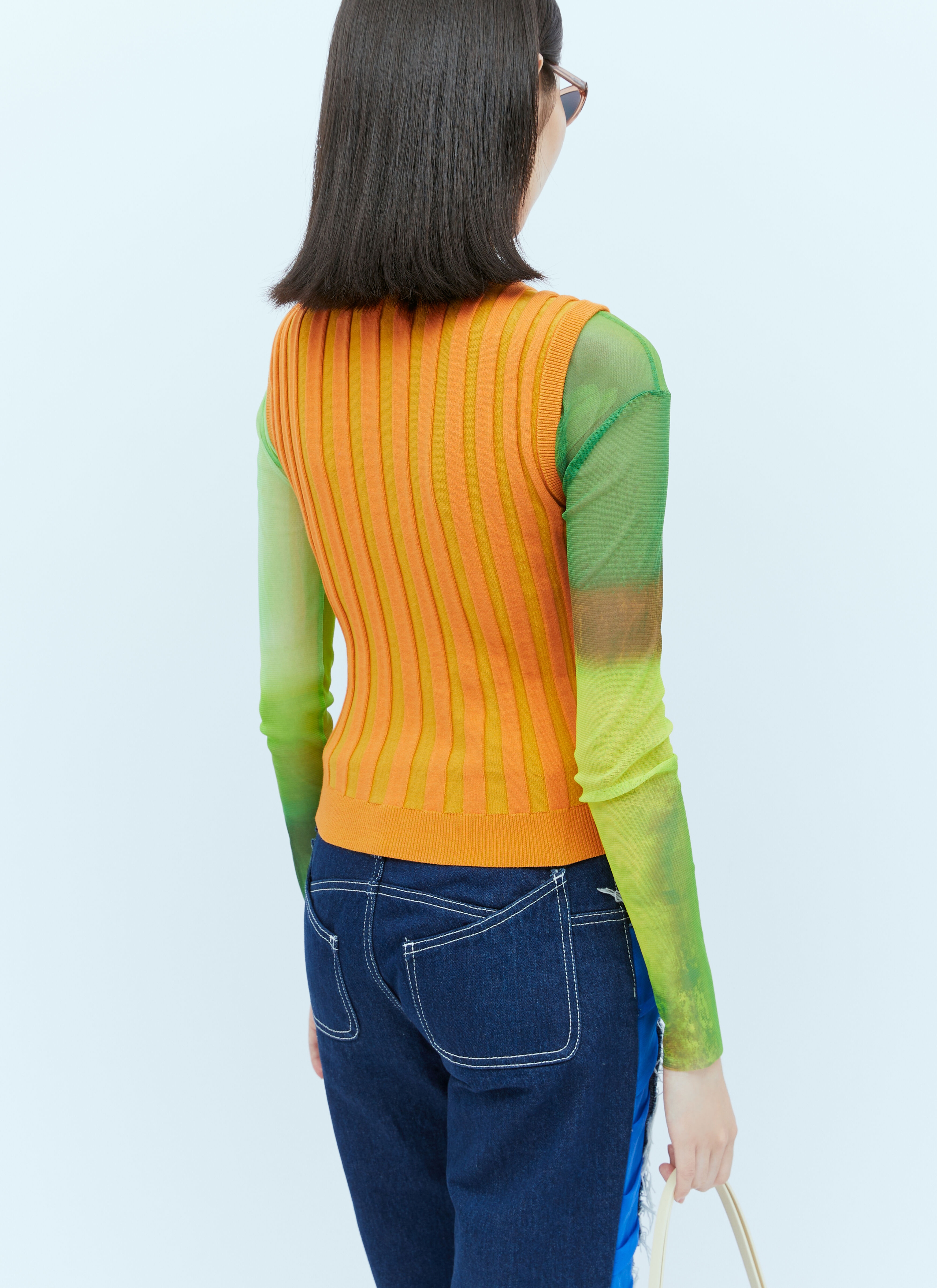 Knit Bubble Cut-Out Vest - 5