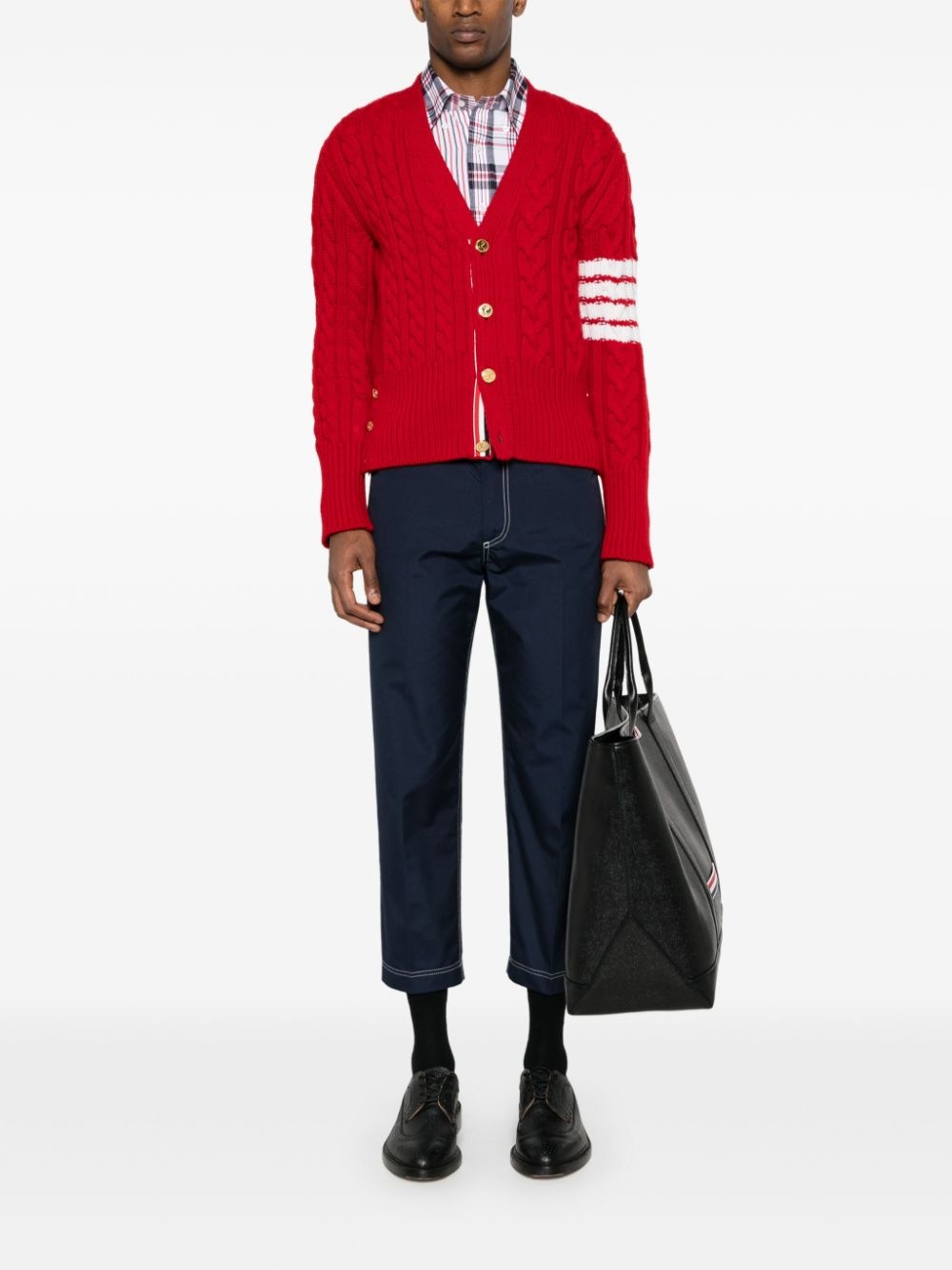 cable-knit cashmere cardigan - 2