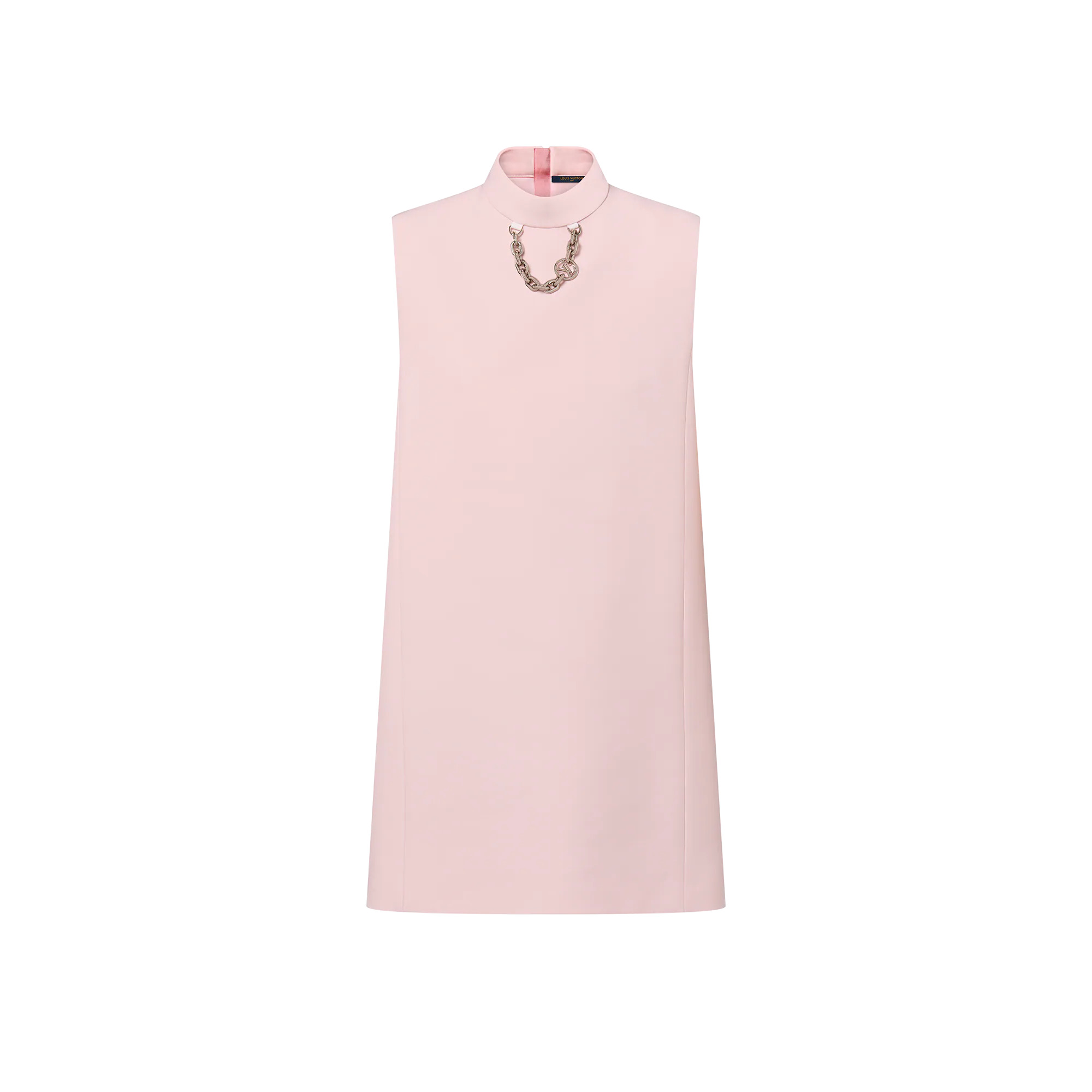 Mock-Neck Straight Dress - 1