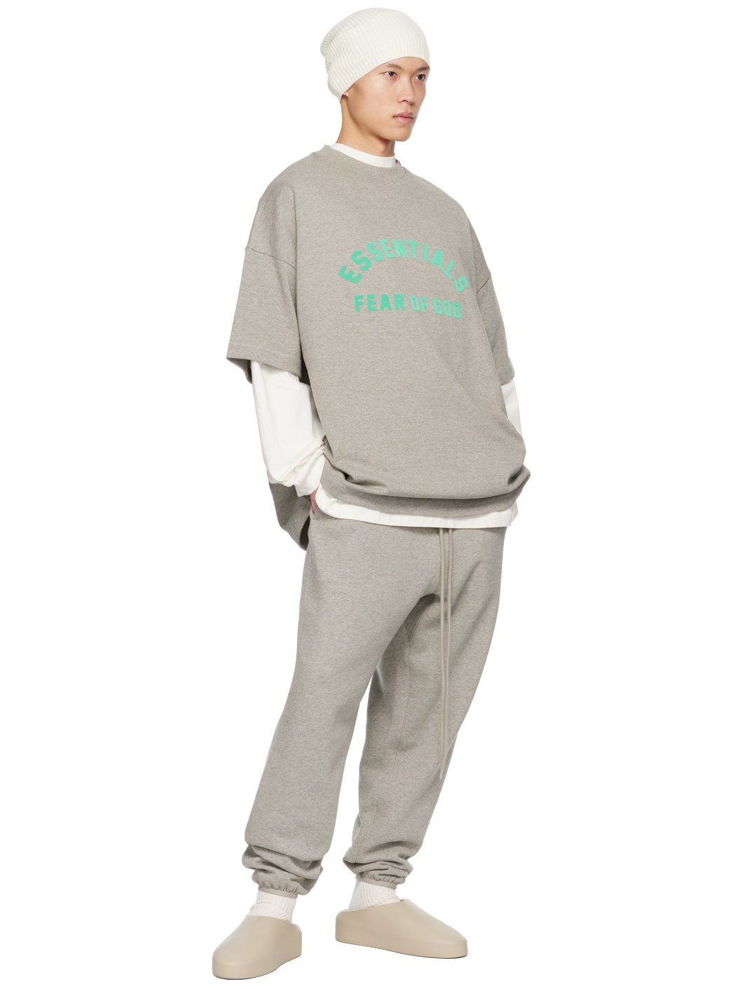 Gray Crewneck T-Shirt - 4