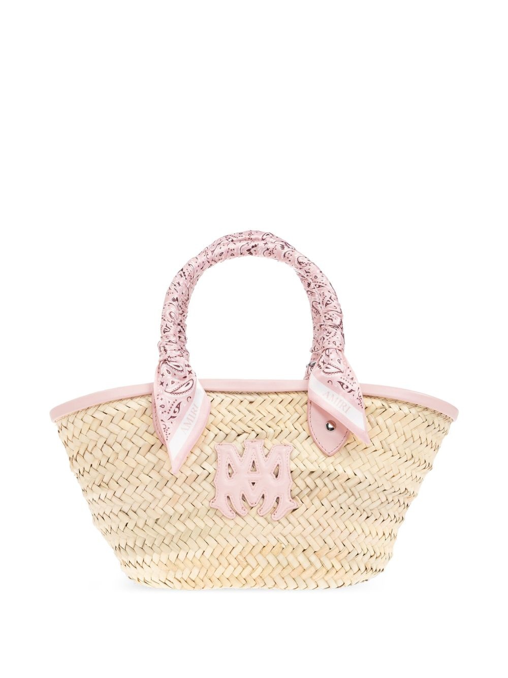 woven-raffia tote bag - 1