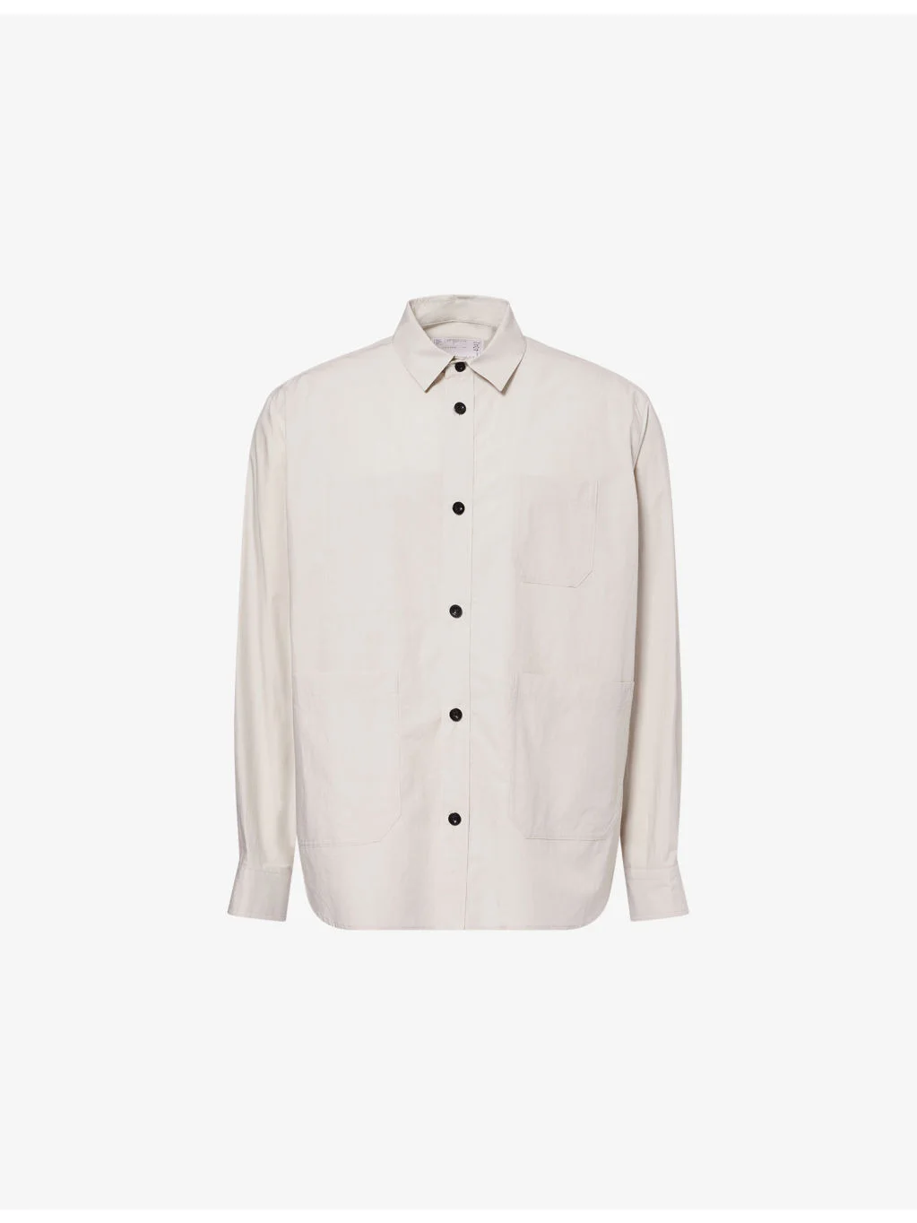 Typewriter Patch-Pocket Cotton Shirt - 1