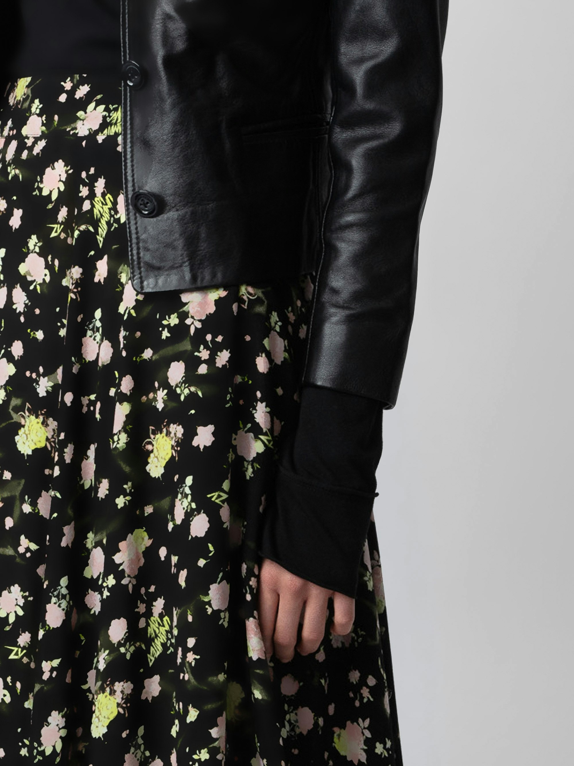 Joyo Soft Crinkle Roses Skirt - 4