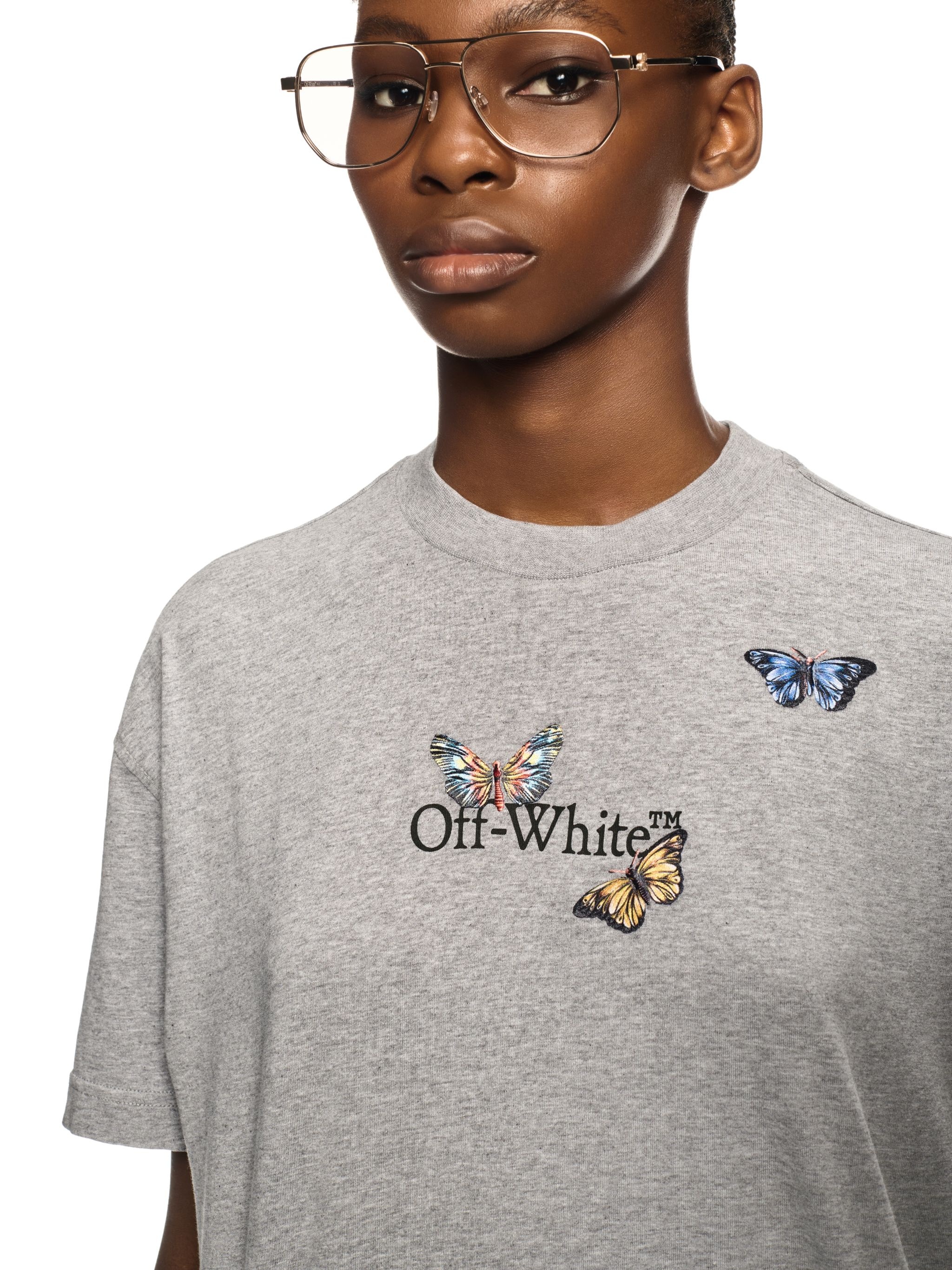 Gray Bookish Butterfly T-shirt - 5