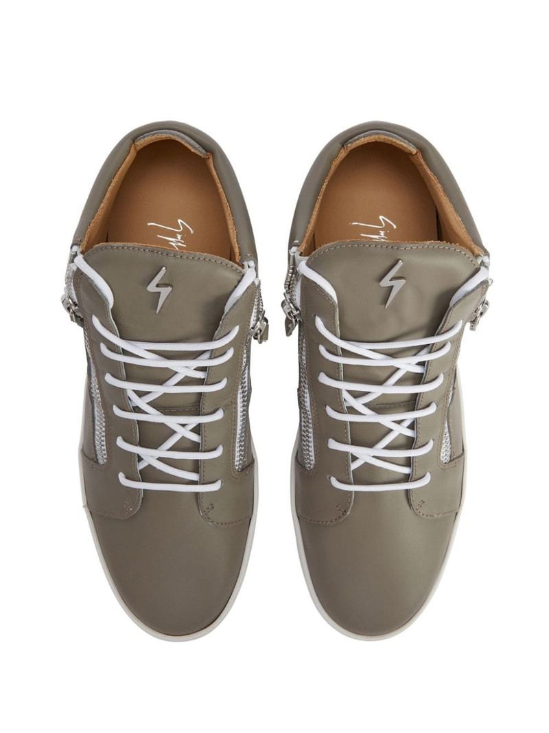 Frankie leather high-top sneakers 4