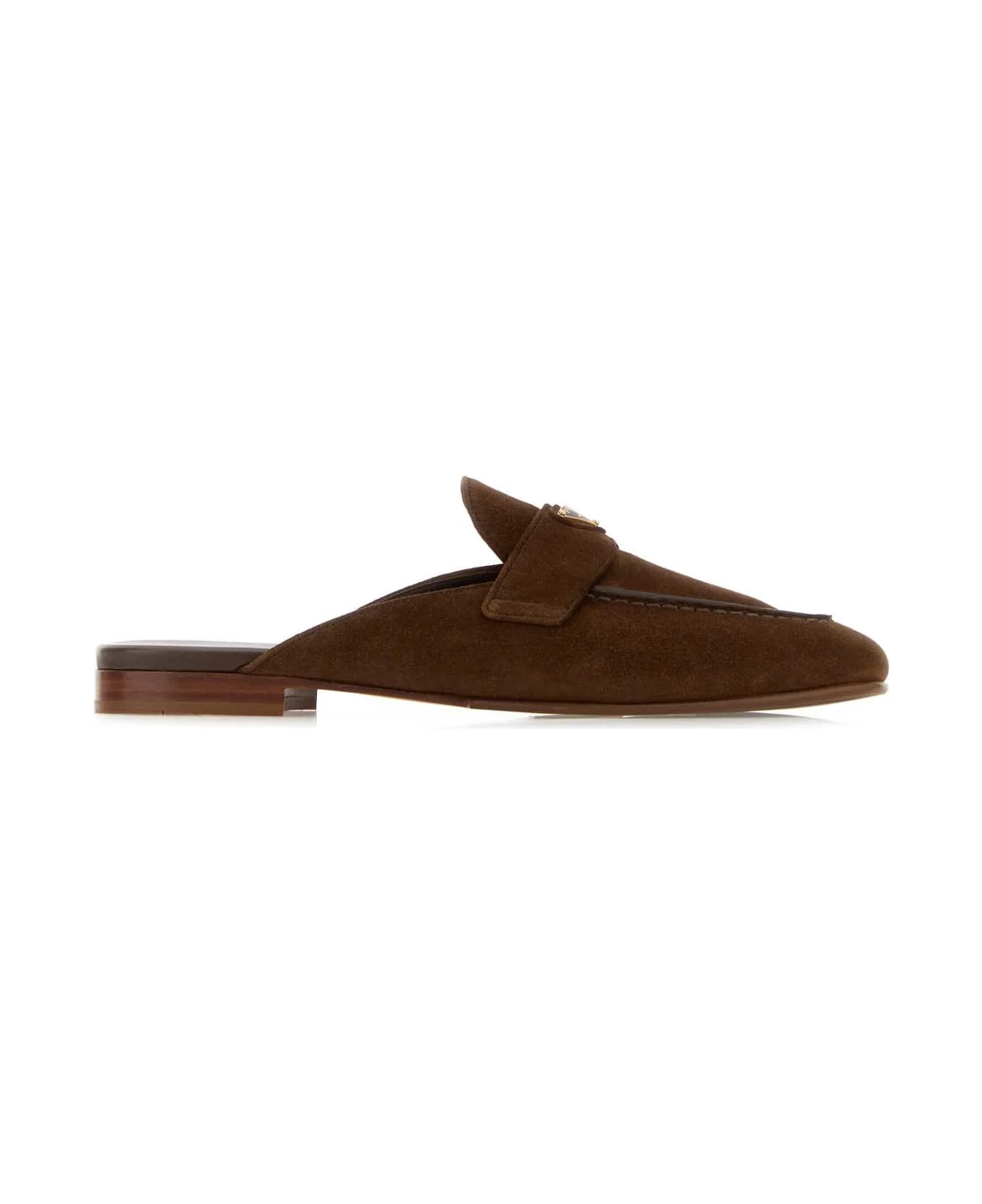 Brown Suede Slippers - 1