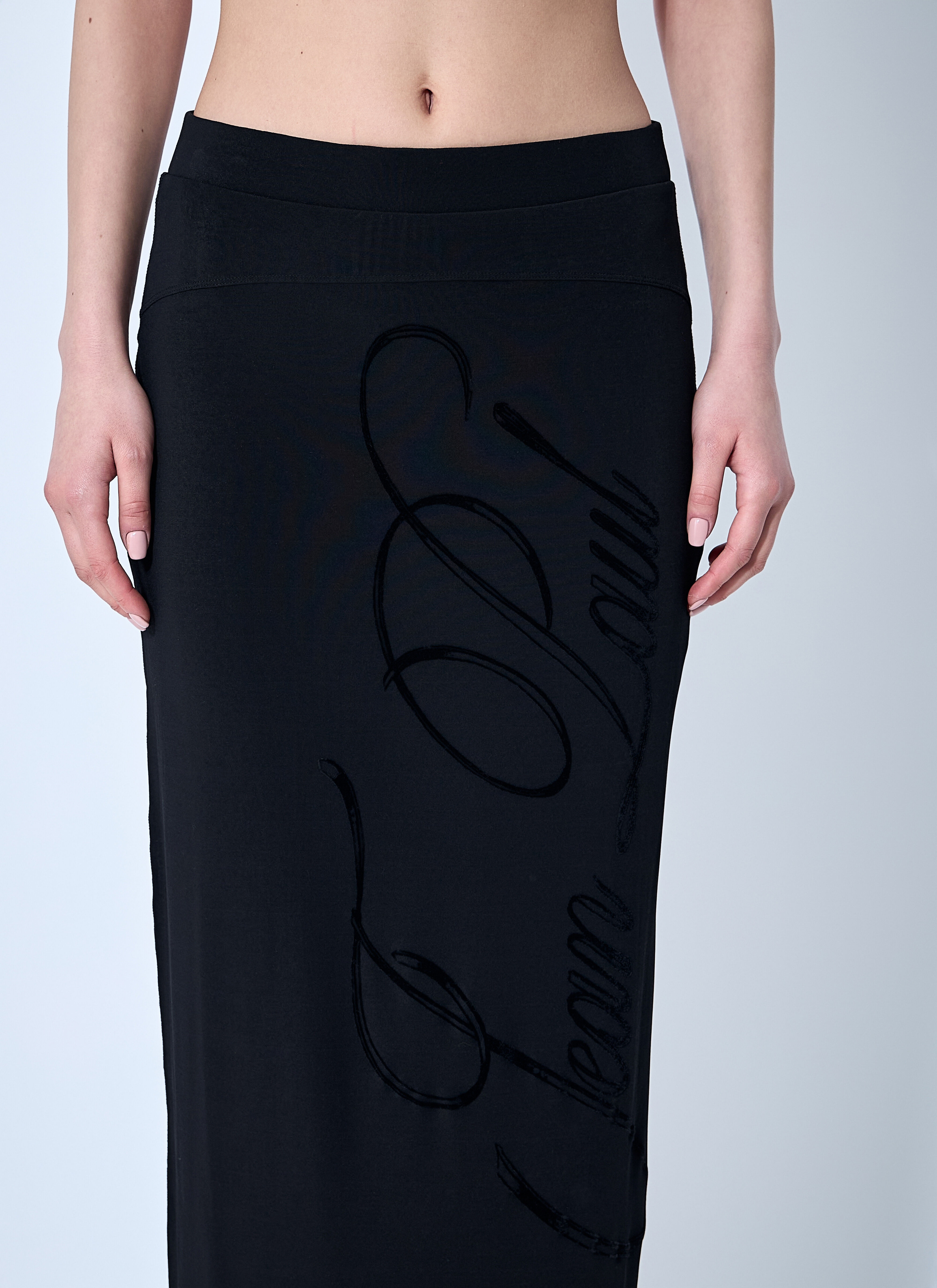 Mesh Tattoo Midi Skirt - 5