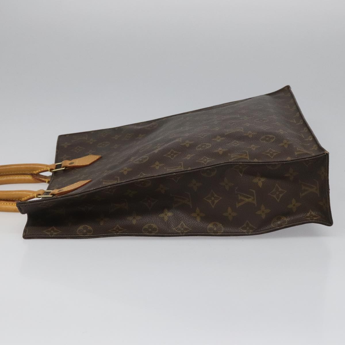 LOUIS VUITTON Monogram Sac Plat Hand Bag M51140 - 4