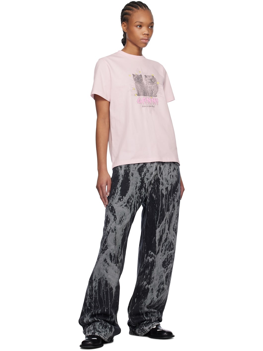 Black Heavy Denim Izey Jeans - 4