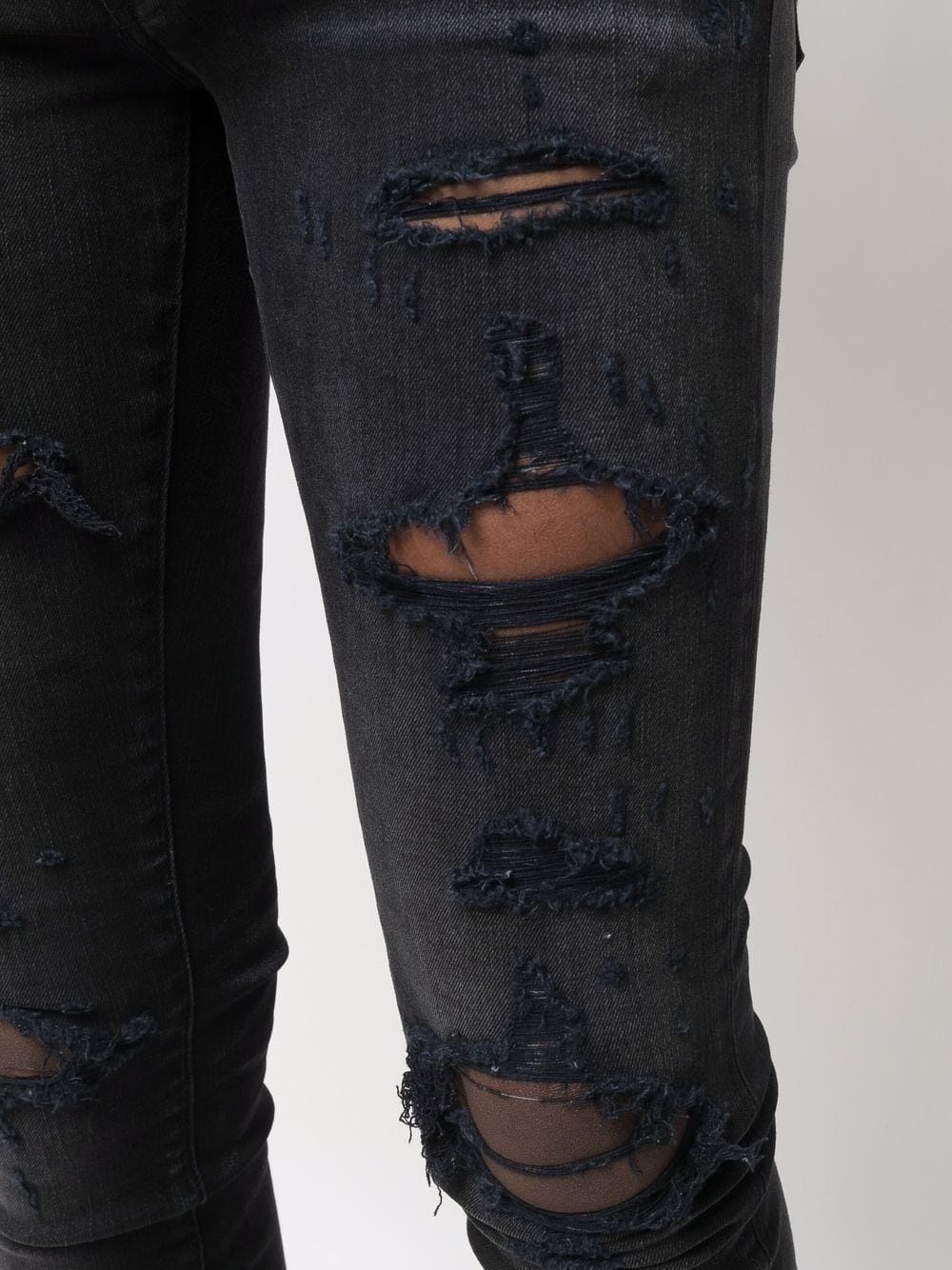 distressed skinny jeans - 5