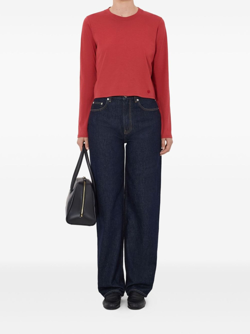 Loulou de Saison Masal Lds embroidered-logo long-sleeve T-shirt outlook