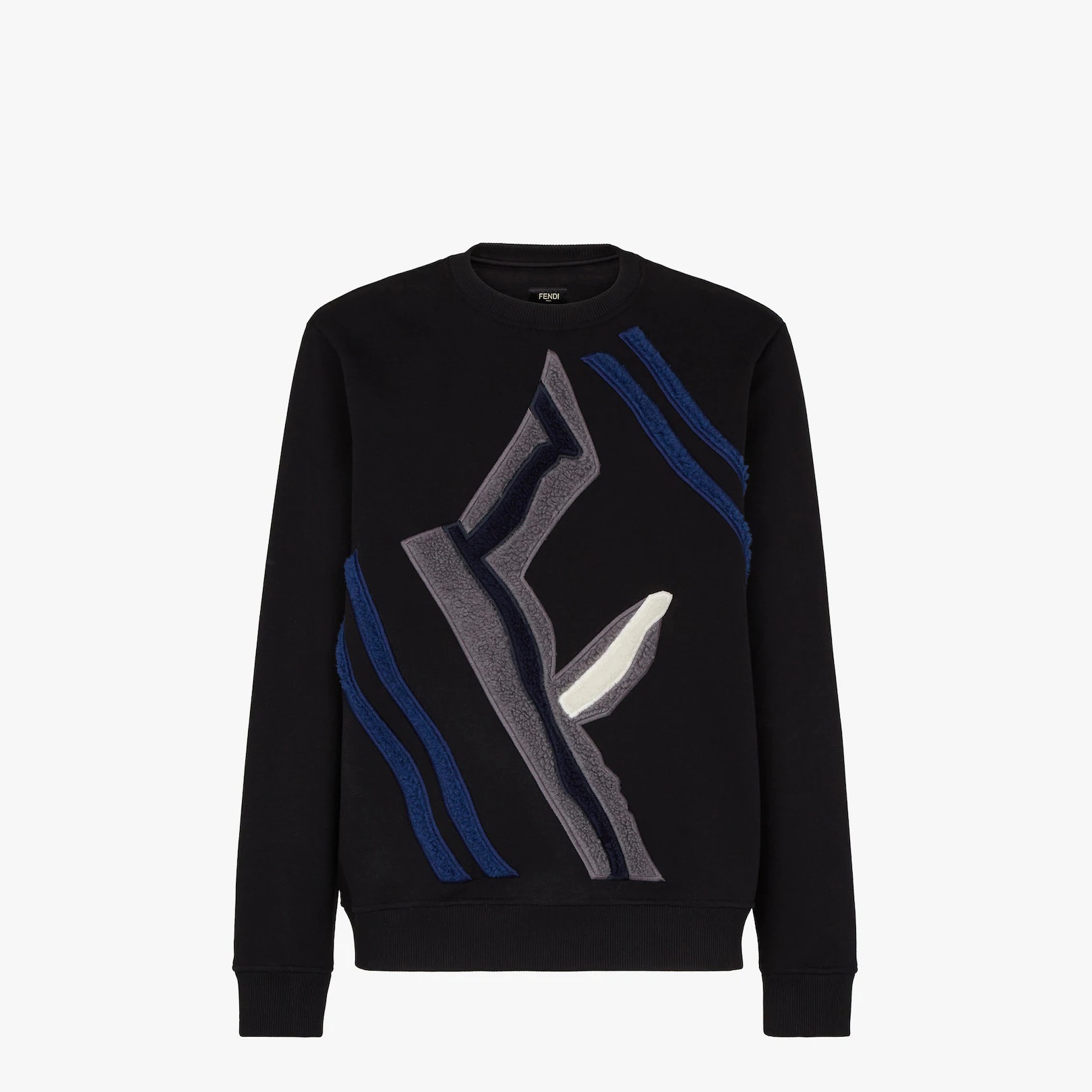 Black jersey sweatshirt - 1