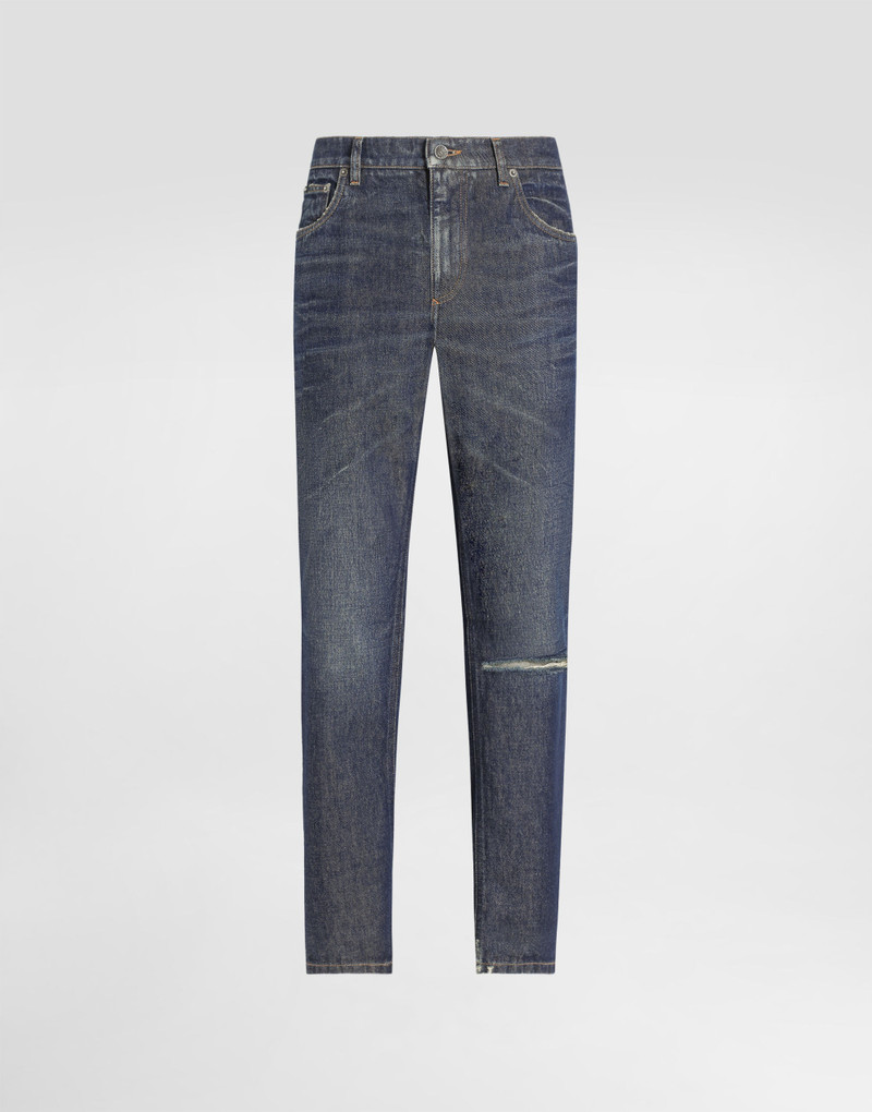 Cotton loose-fit jeans with tag 1