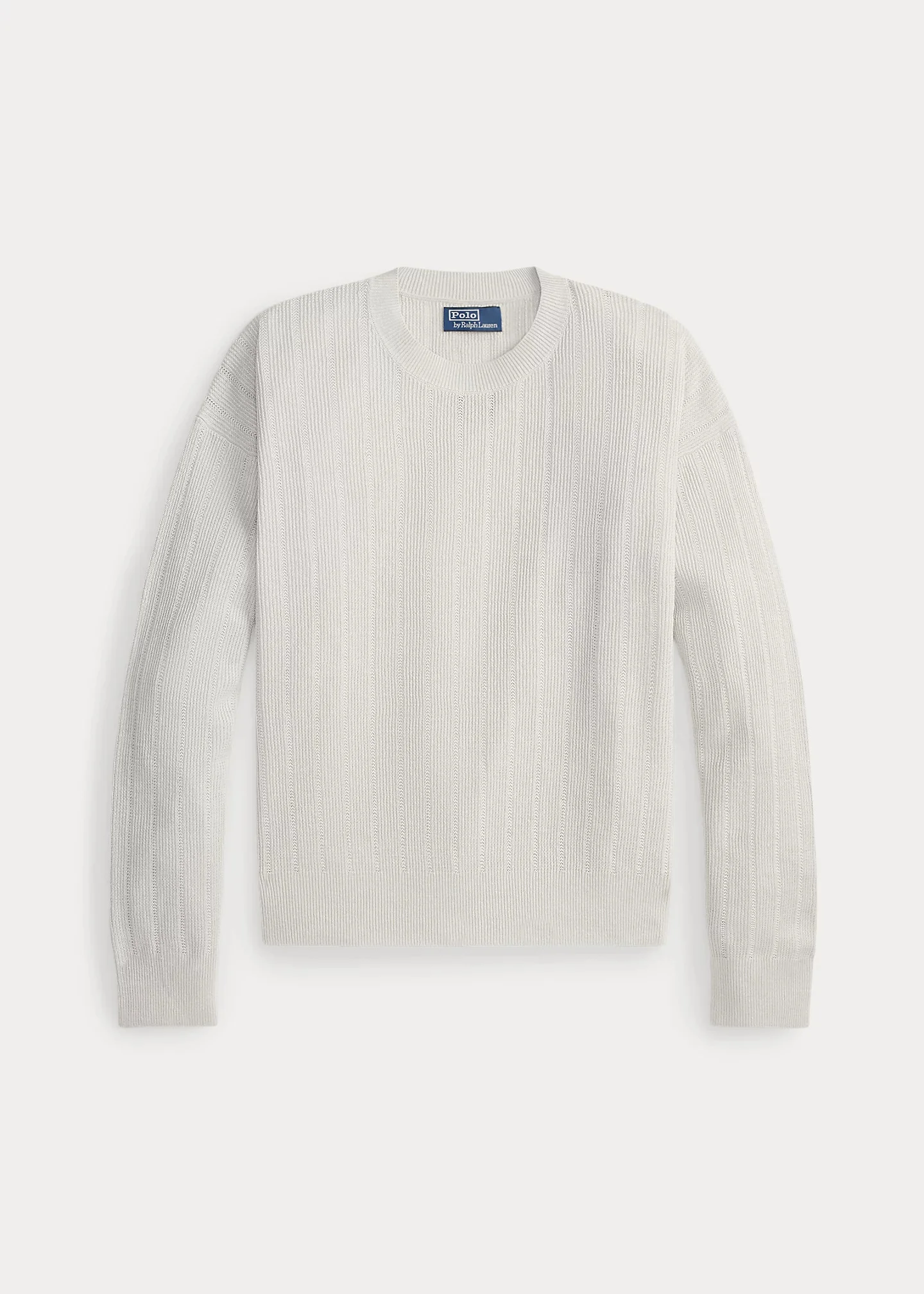 Relaxed Fit Textured Linen Sweater - 1