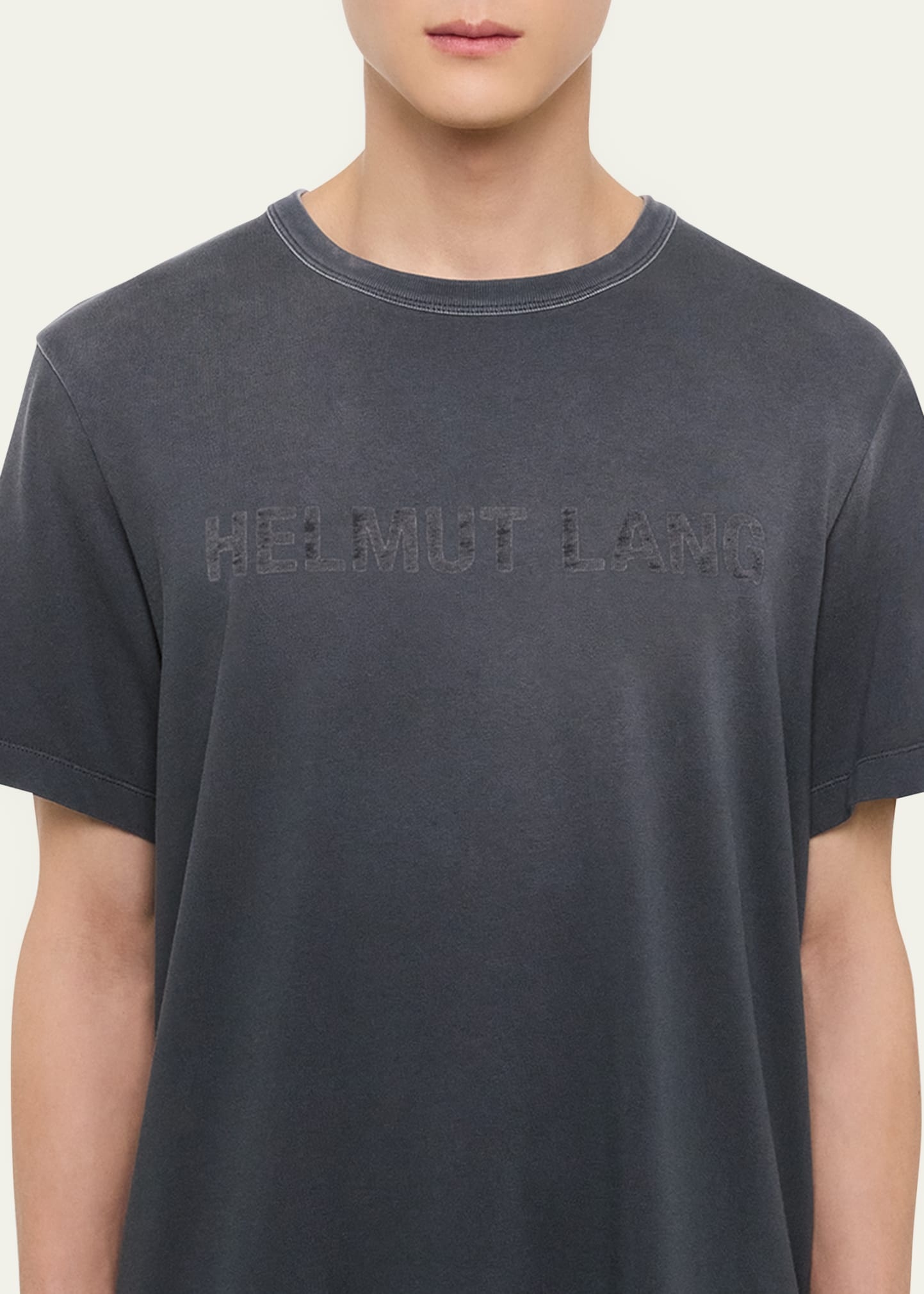 Men's Faded Logo Print T-Shirt - 5