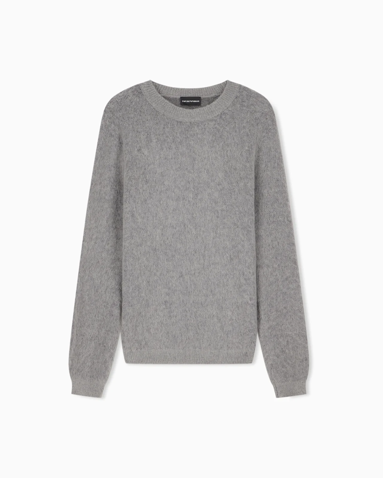 BRUSHED MOHAIR BLEND WOOL SWEATER - 1