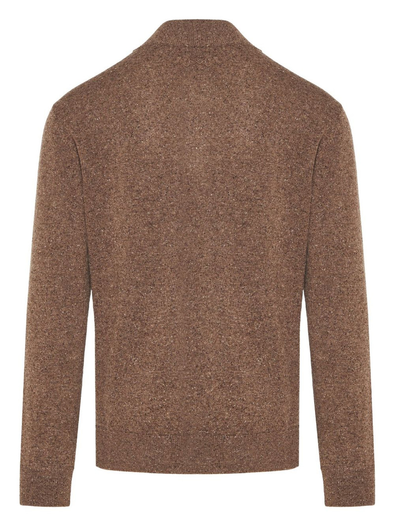 Canali zip-up polo shirt outlook