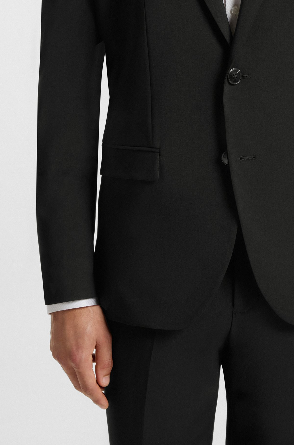 SLIM-FIT BLAZER IN PATTERNED WOOL - 6