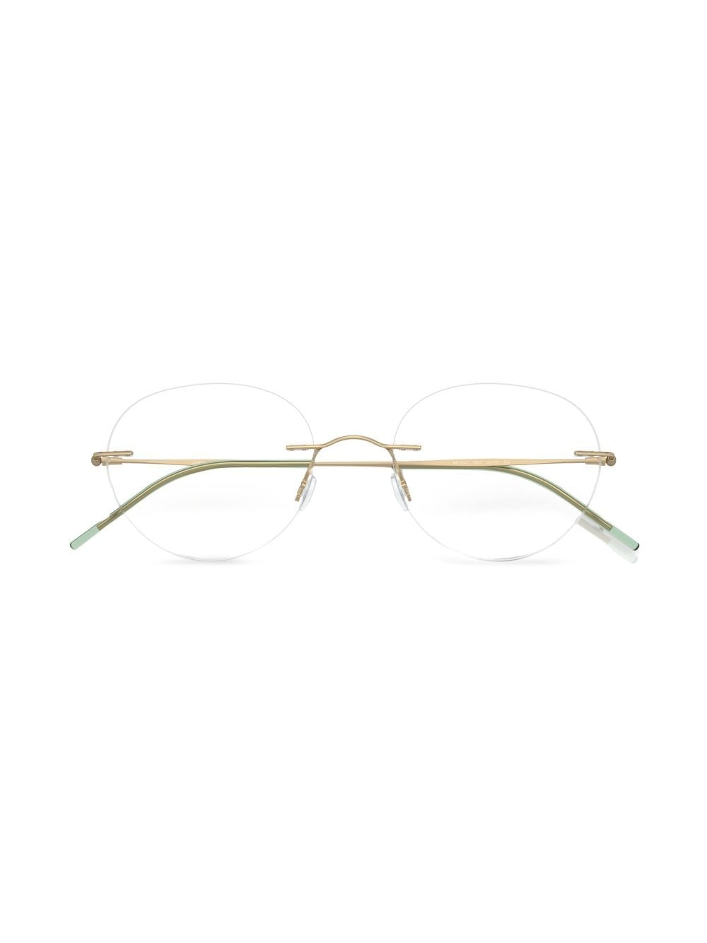 rimless round-frame glasses - 5