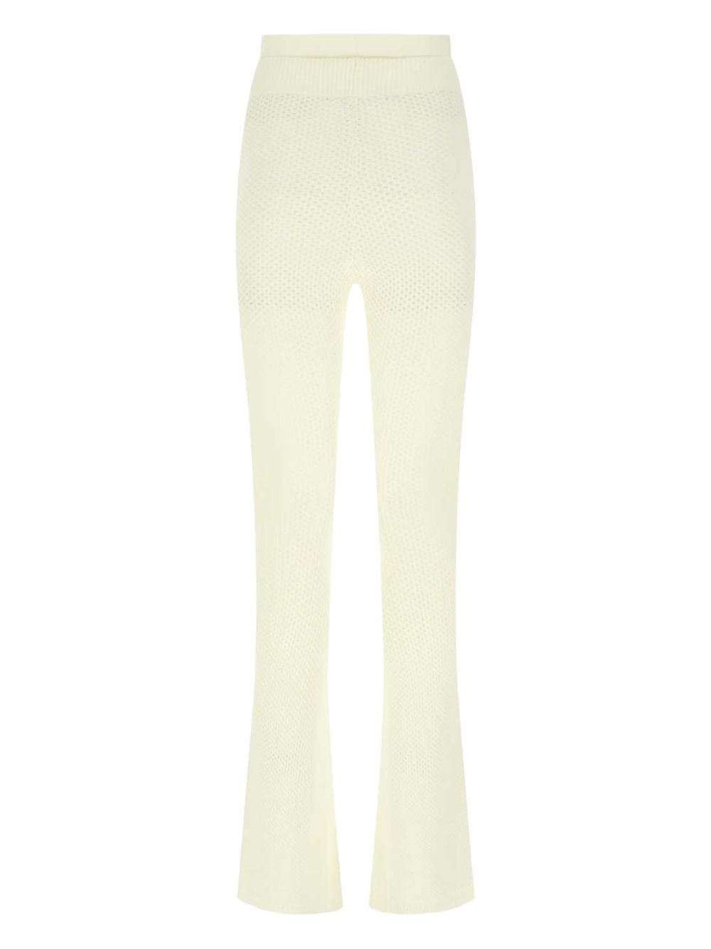 high-waisted flared trousers - 2