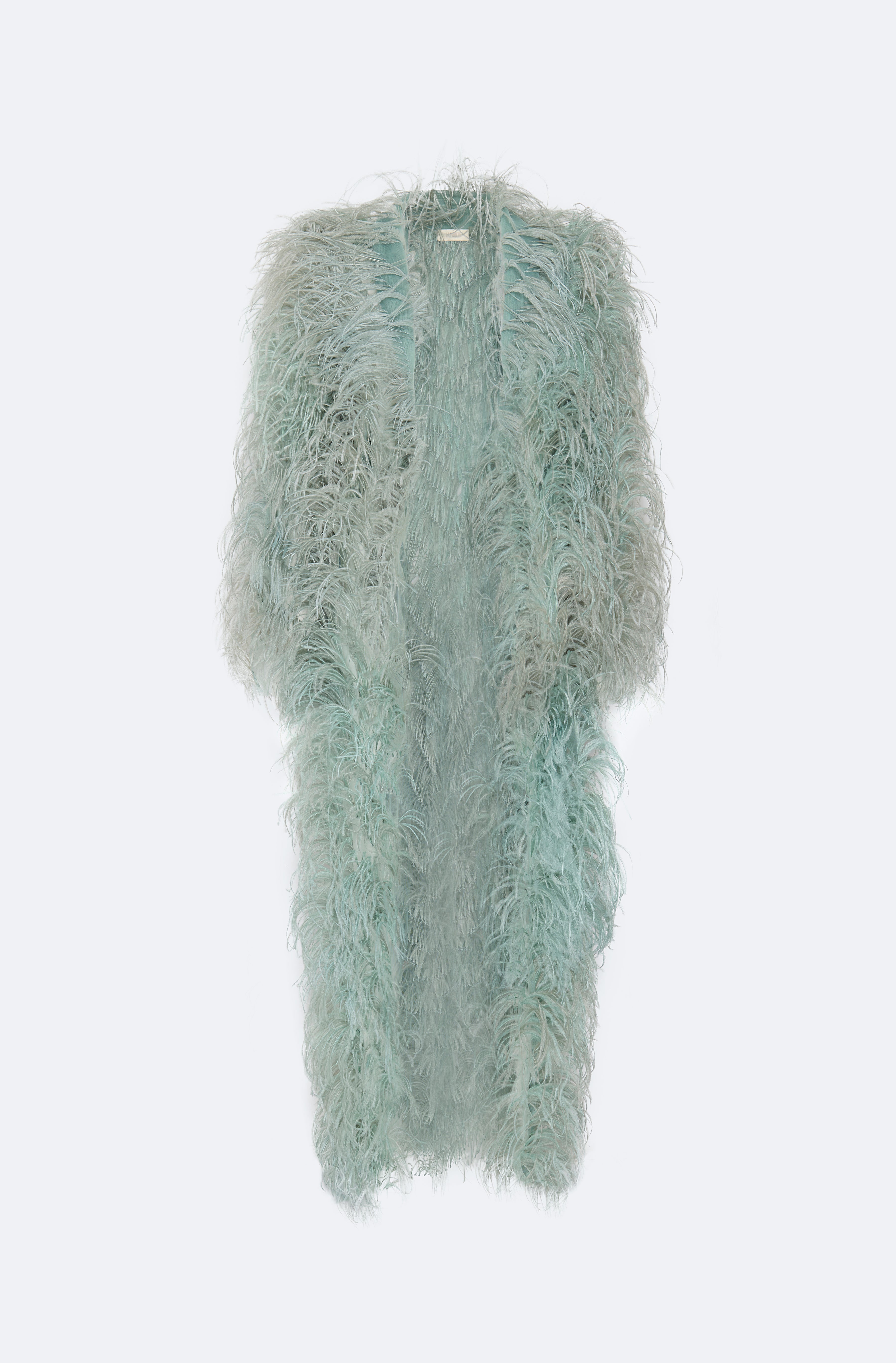 Marbled Feathers Coat - 1