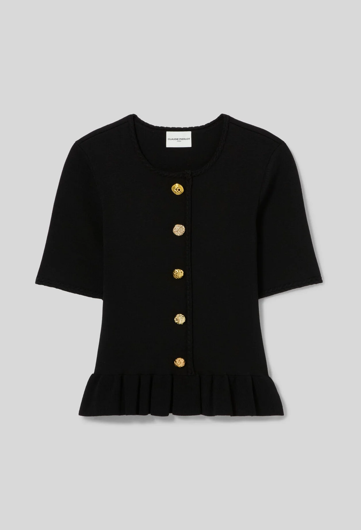 ROUND NECK KNITTED TOP - 1