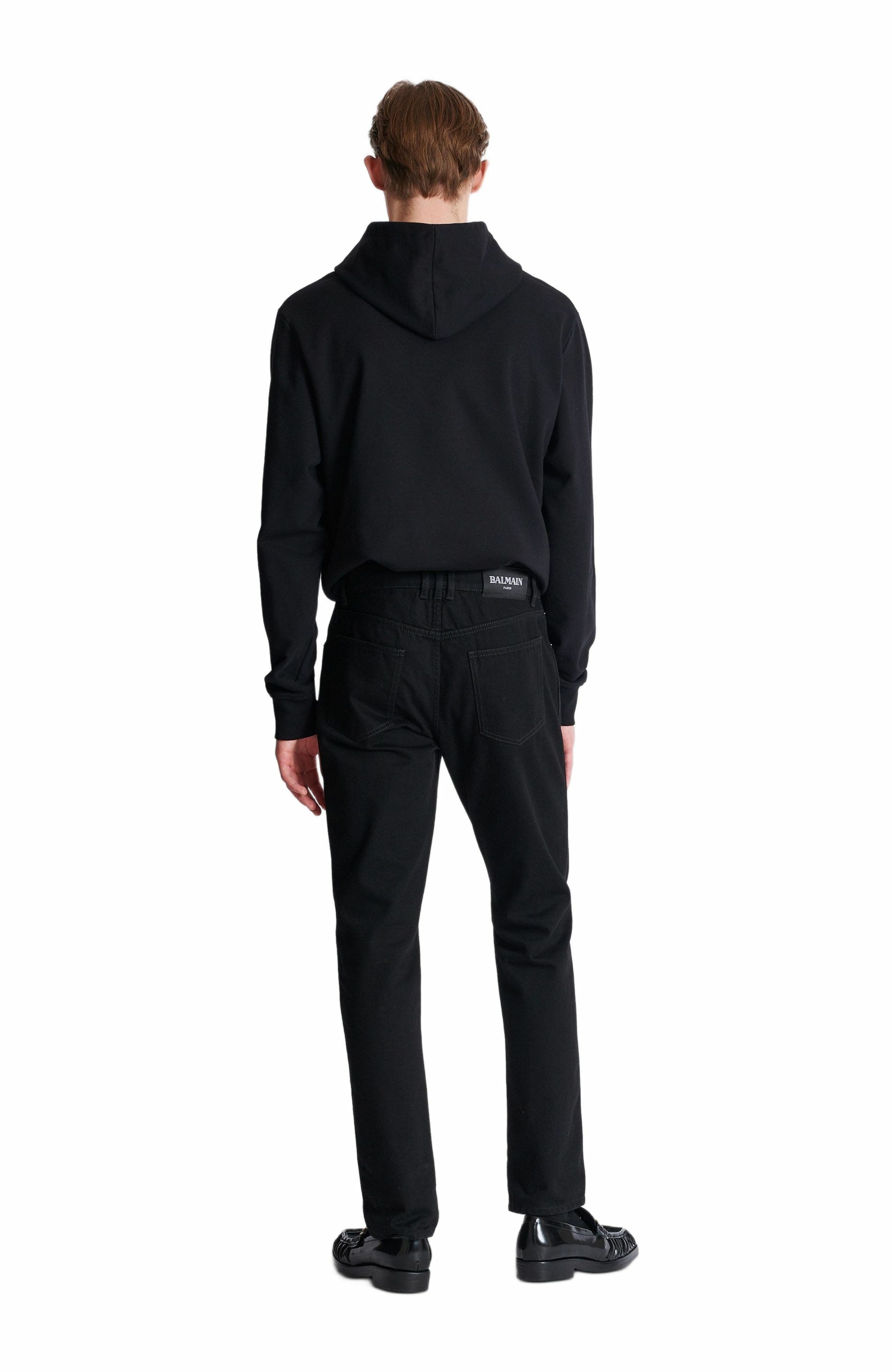 Balmain Regular-fit denim jeans in Black at Nordstrom - 4
