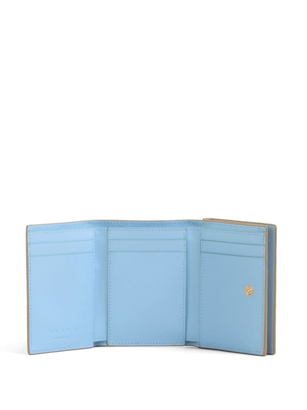 logo-embroidered leather wallet - 3