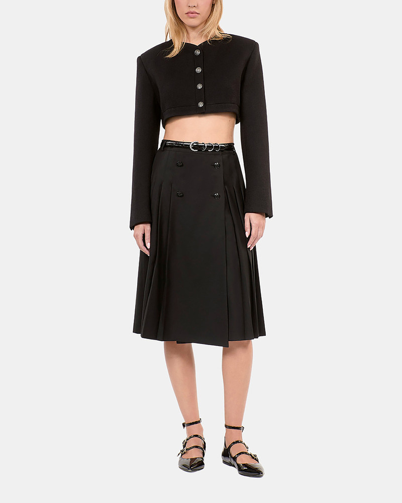 LONG BLACK PLEATED SKIRT 1