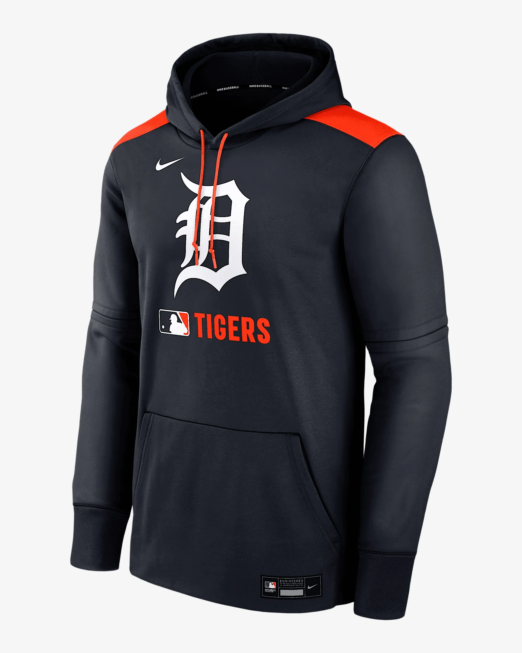 Detroit Tigers Authentic Collection Men's Nike Therma MLB Pullover Hoodie - 1