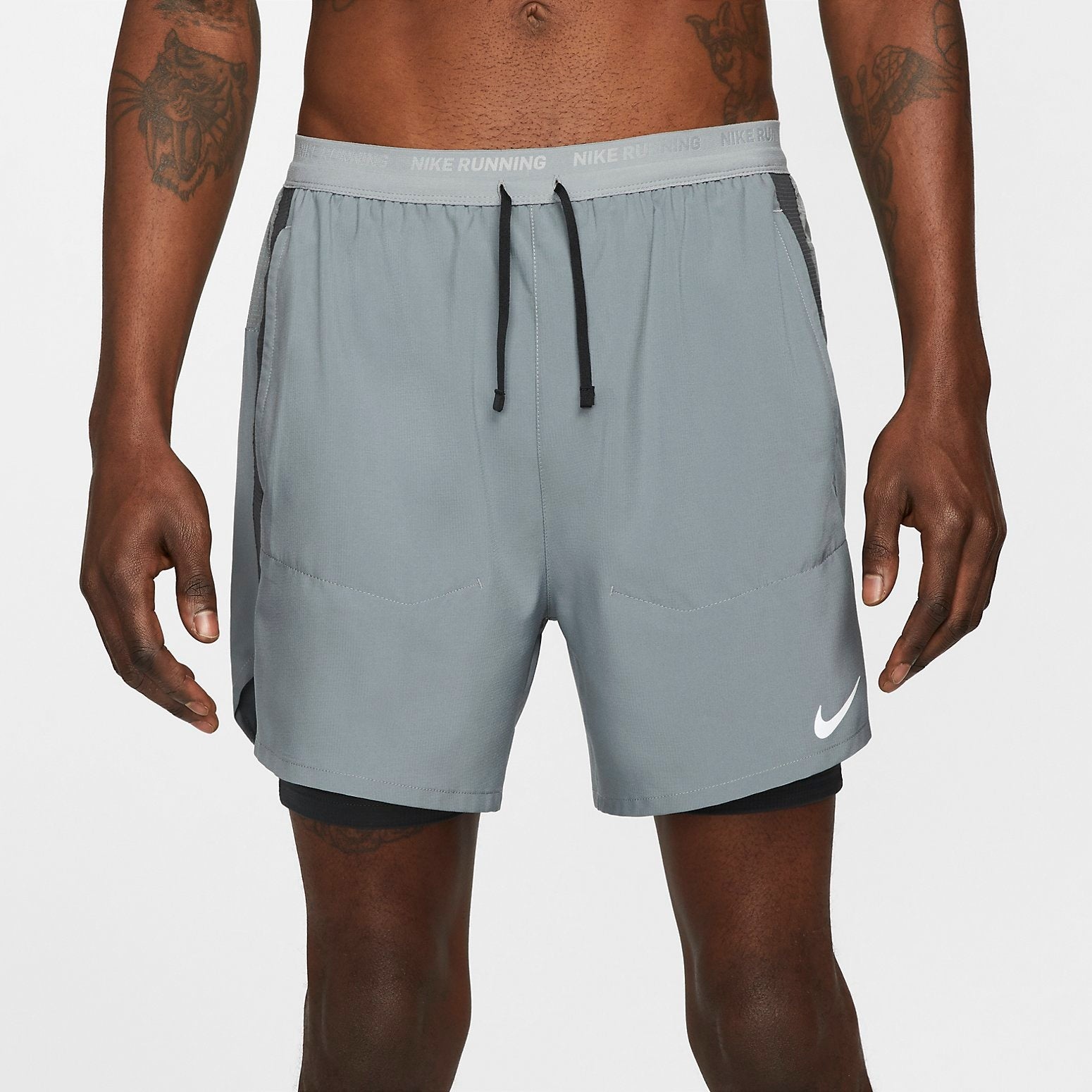 Nike Stride Dri-FIT Hybrid Running Shorts 'Sliver' DM4757-084 - 3