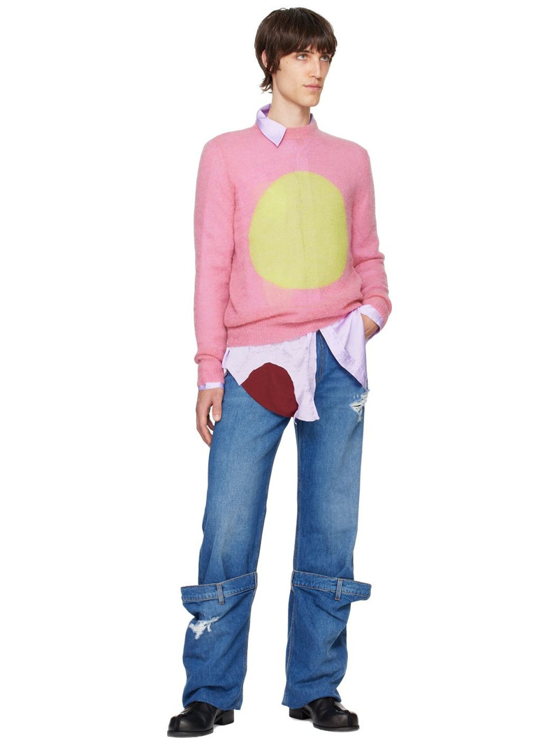 EDWARD CUMING Pink Open Heart Sweater outlook
