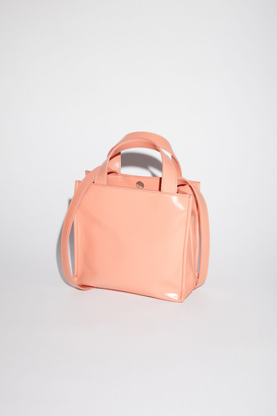Acne Studios Logo mini shoulder tote bag - Salmon pink outlook