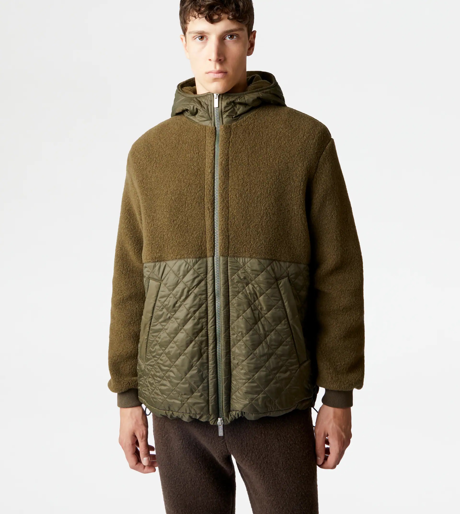 TOD'S CASHMERE BLEND JACKET - GREEN - 7