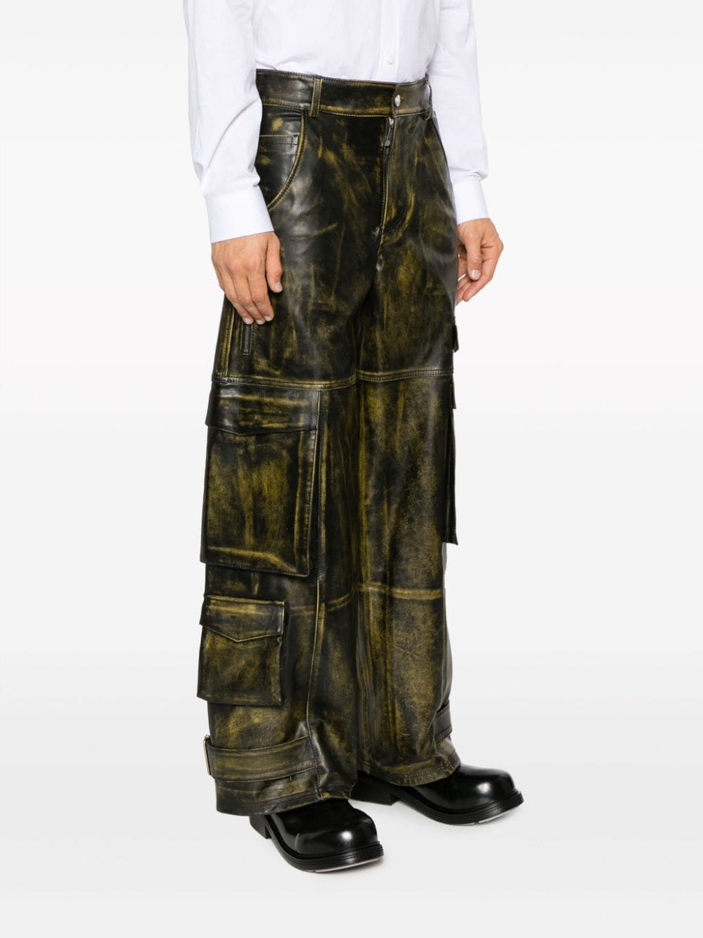 Rub-Off Ultracargo leather trousers - 3