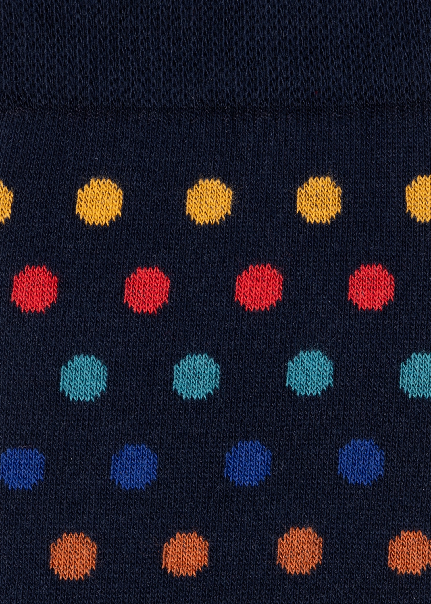 Navy Mismatched 'Artist Stripe & Dot' Socks - 4