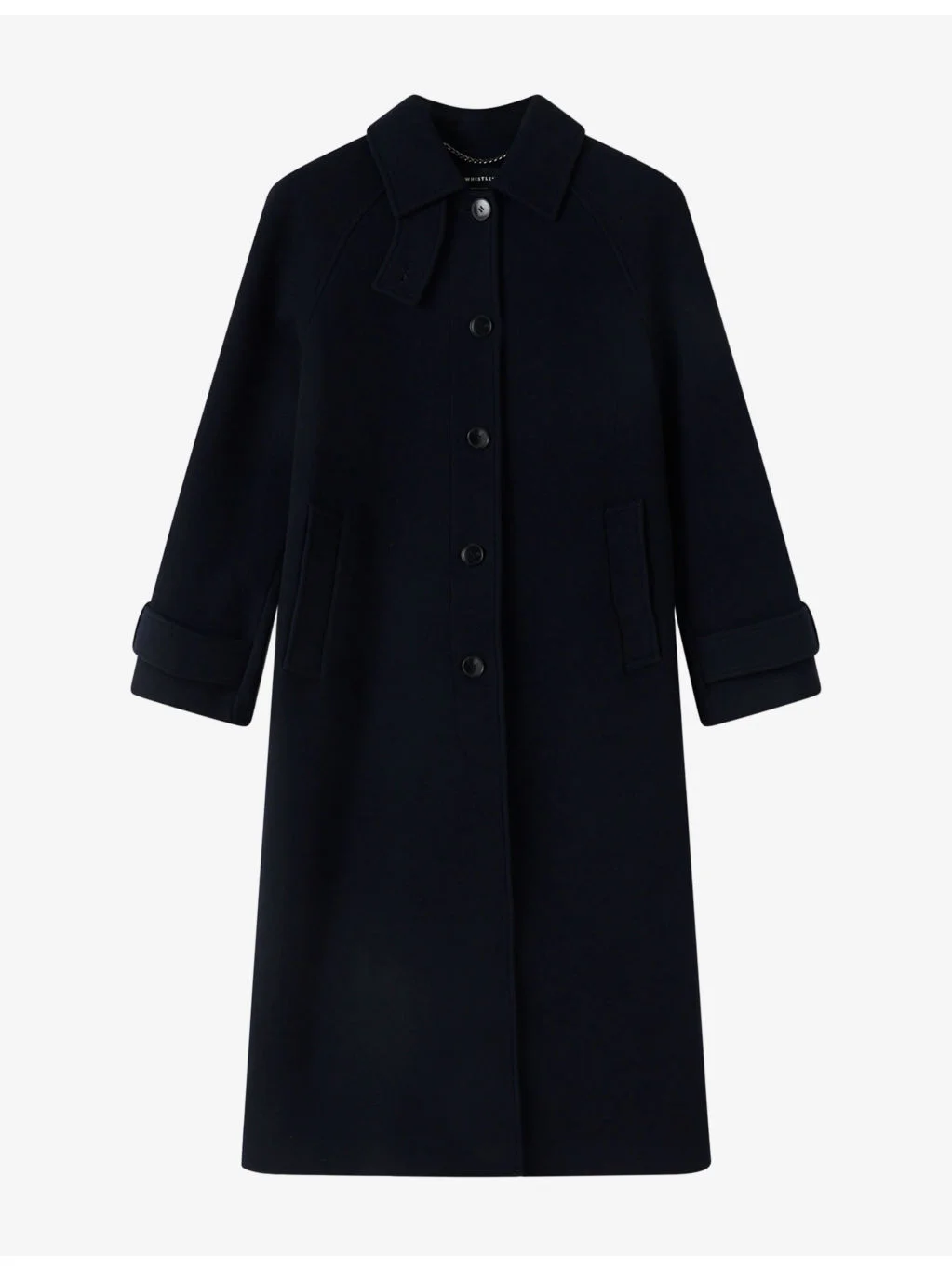 Collared Button-Down Wool and Cashmere Car Coat - 1