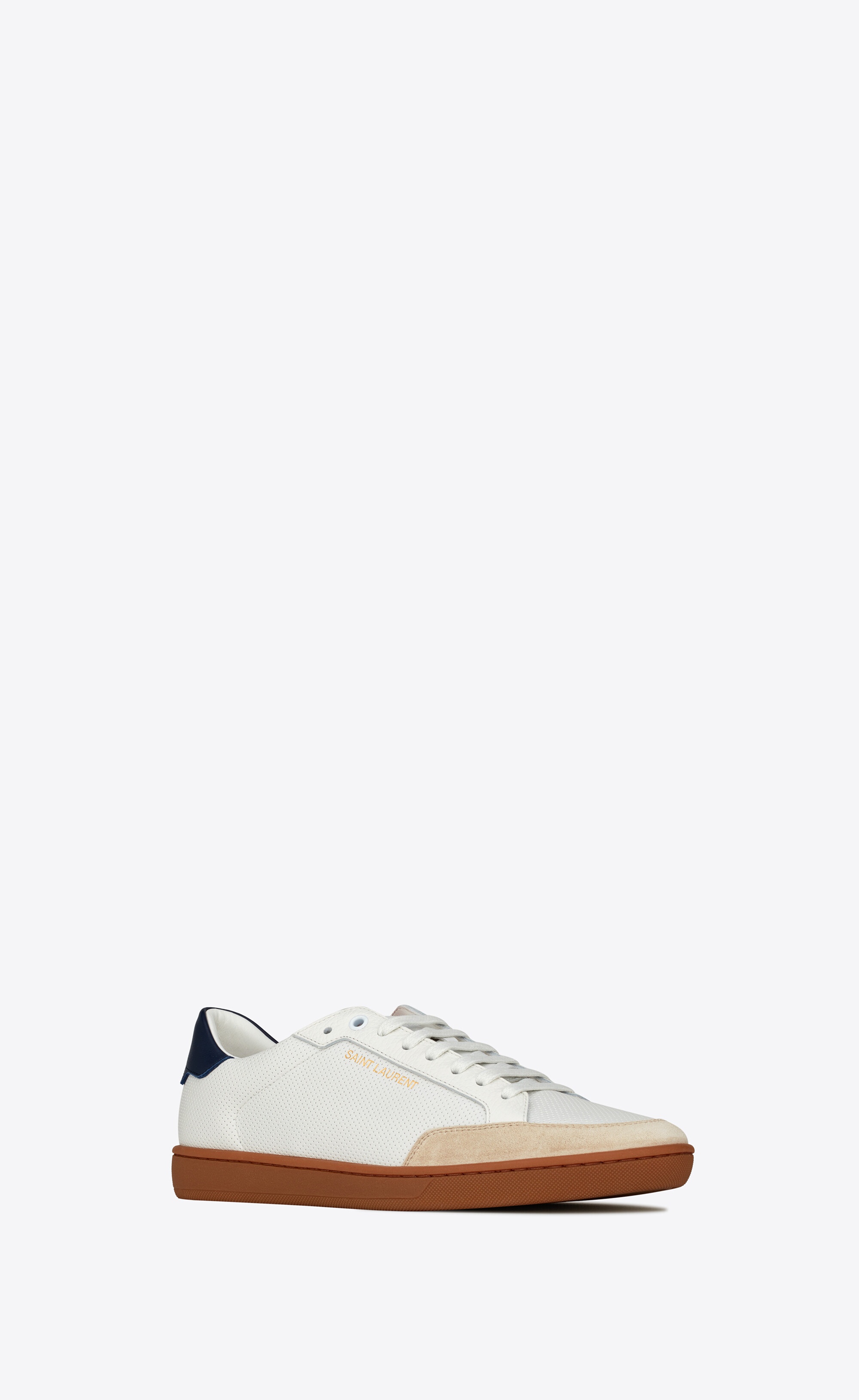 court classic sl/10 sneakers in perforated and smooth leather - 3