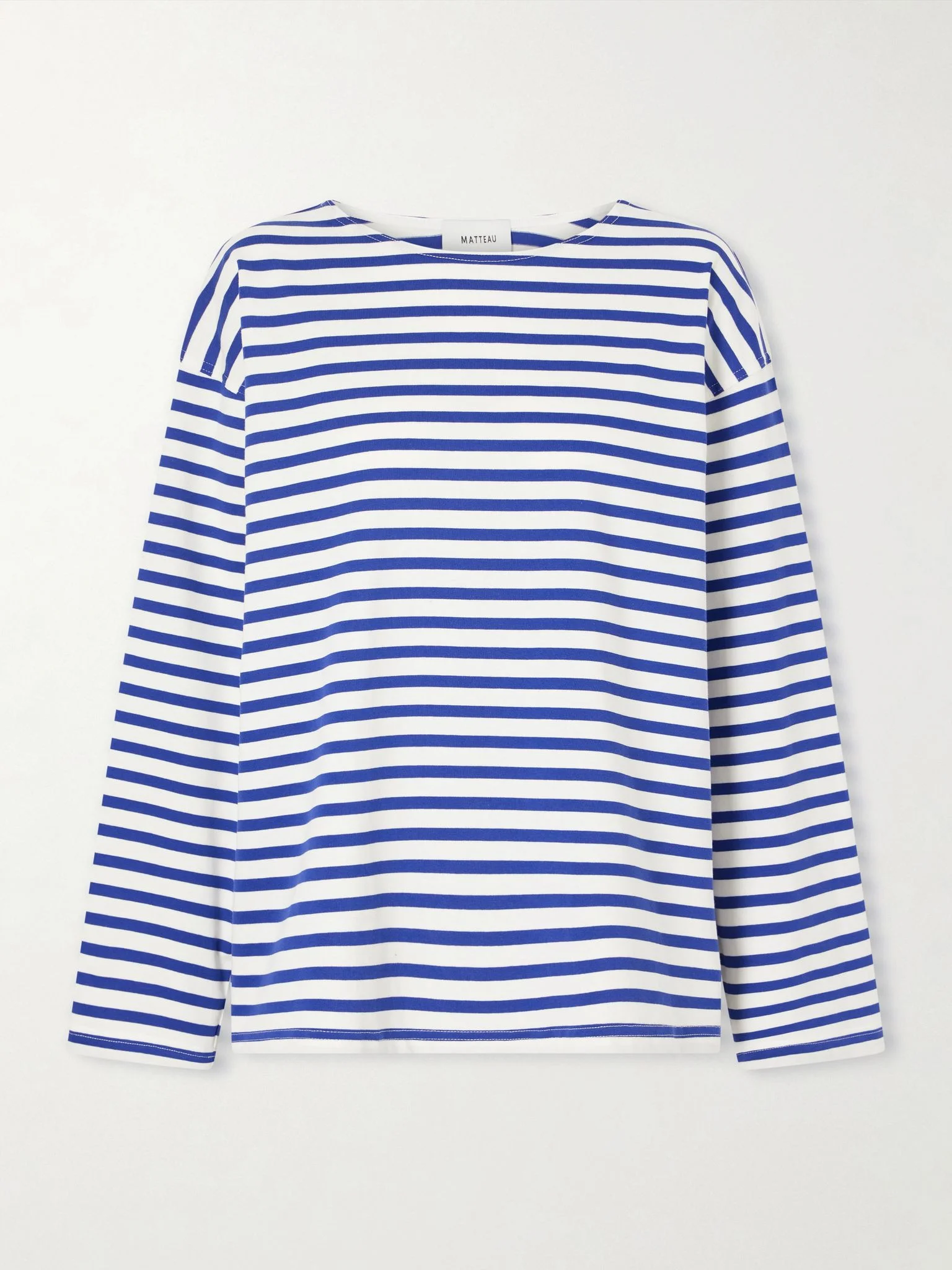 Breton striped cotton-jersey T-shirt Blue - 1
